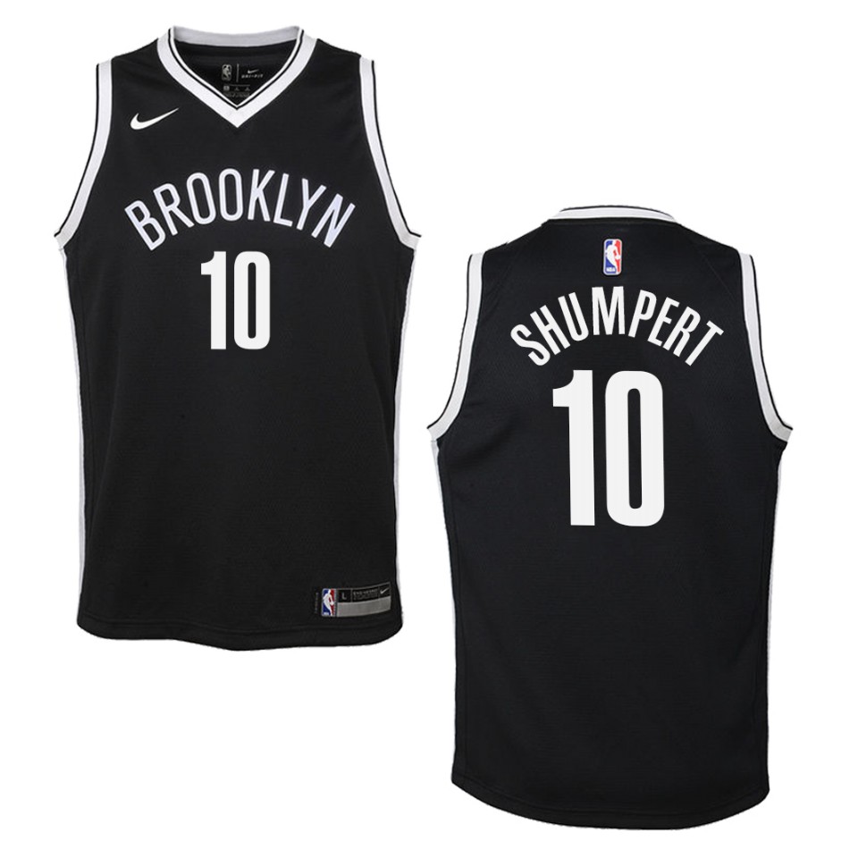 Youth Brooklyn Nets #10 Iman Shumpert Icon Swingman Basketball Jersey - Black