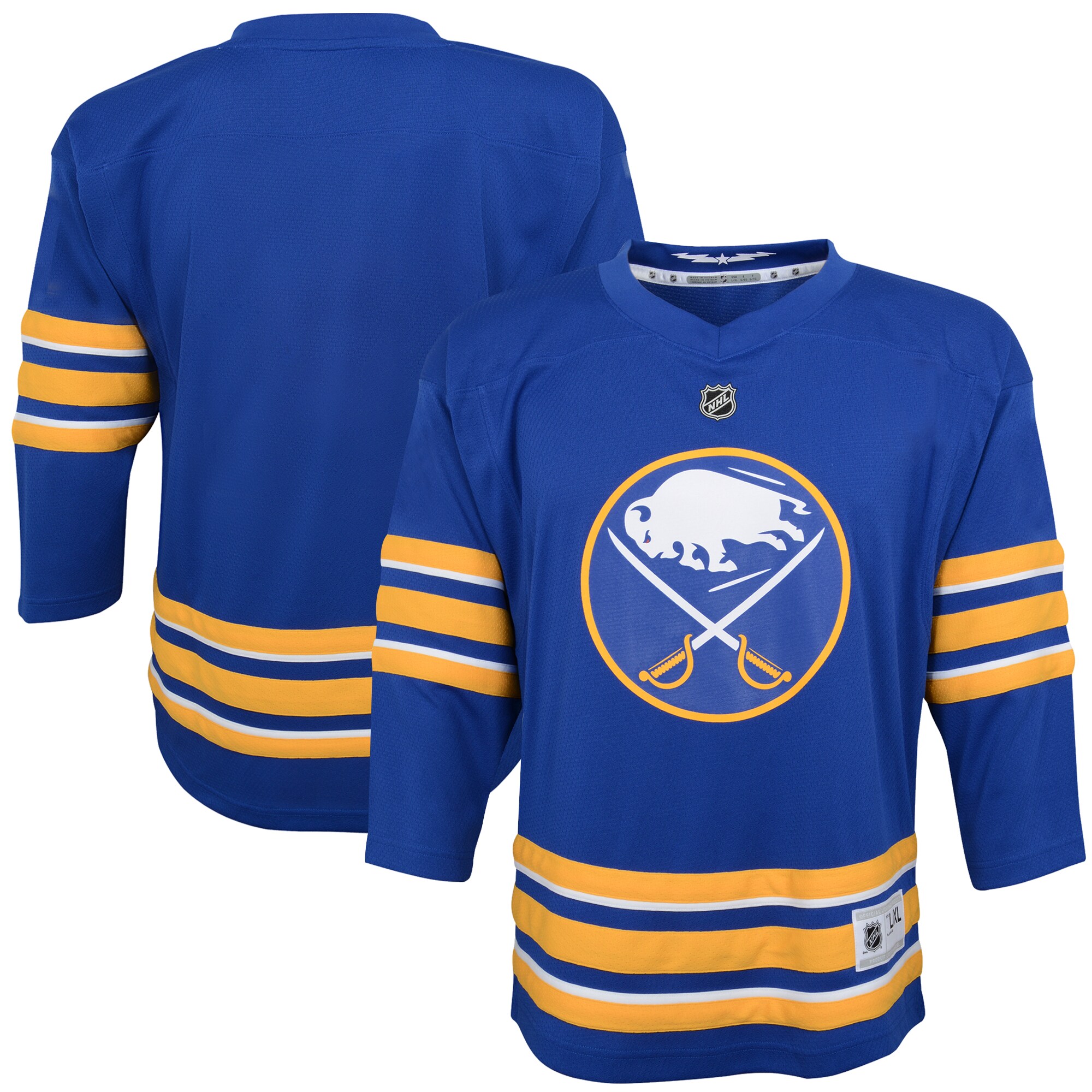 Youth Buffalo Sabres Blue Home Blank Hockey Jersey - JS479 