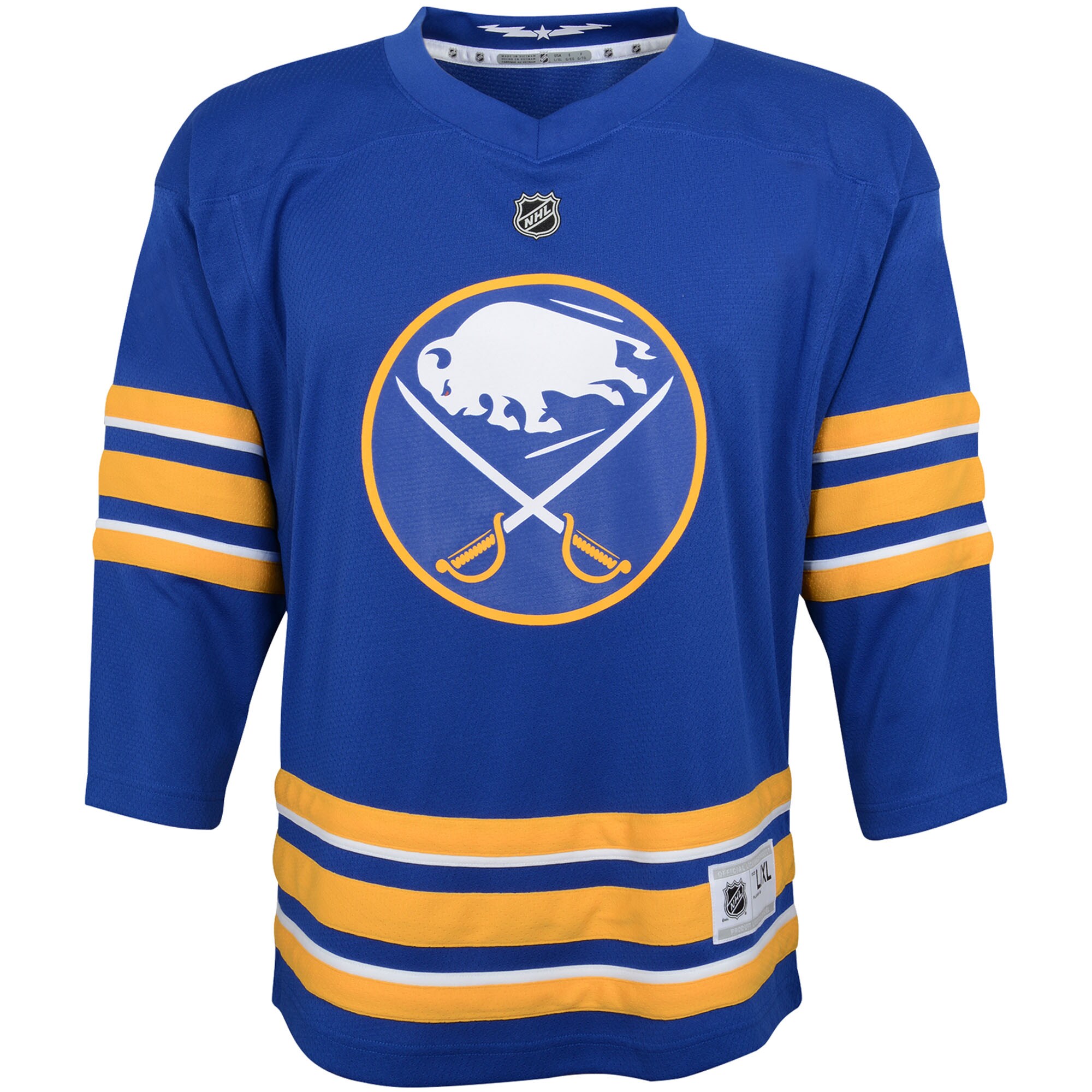 Alternative view of Youth Buffalo Sabres Blue Home Custom Hockey Jersey - JS267 