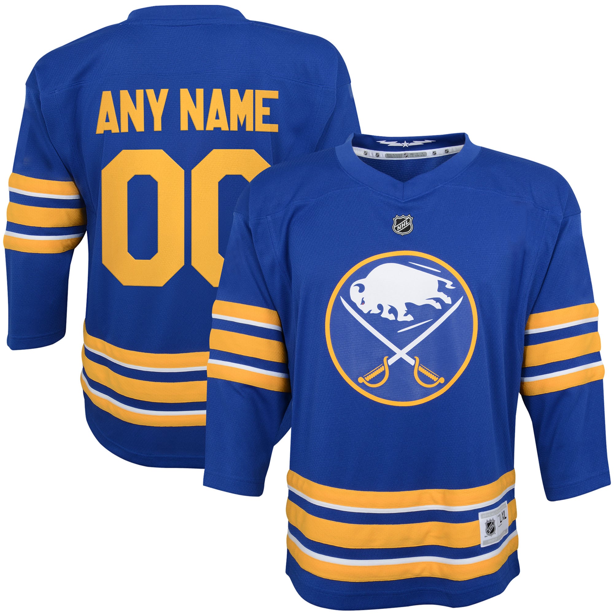 Youth Buffalo Sabres Blue Home Custom Hockey Jersey - JS267 