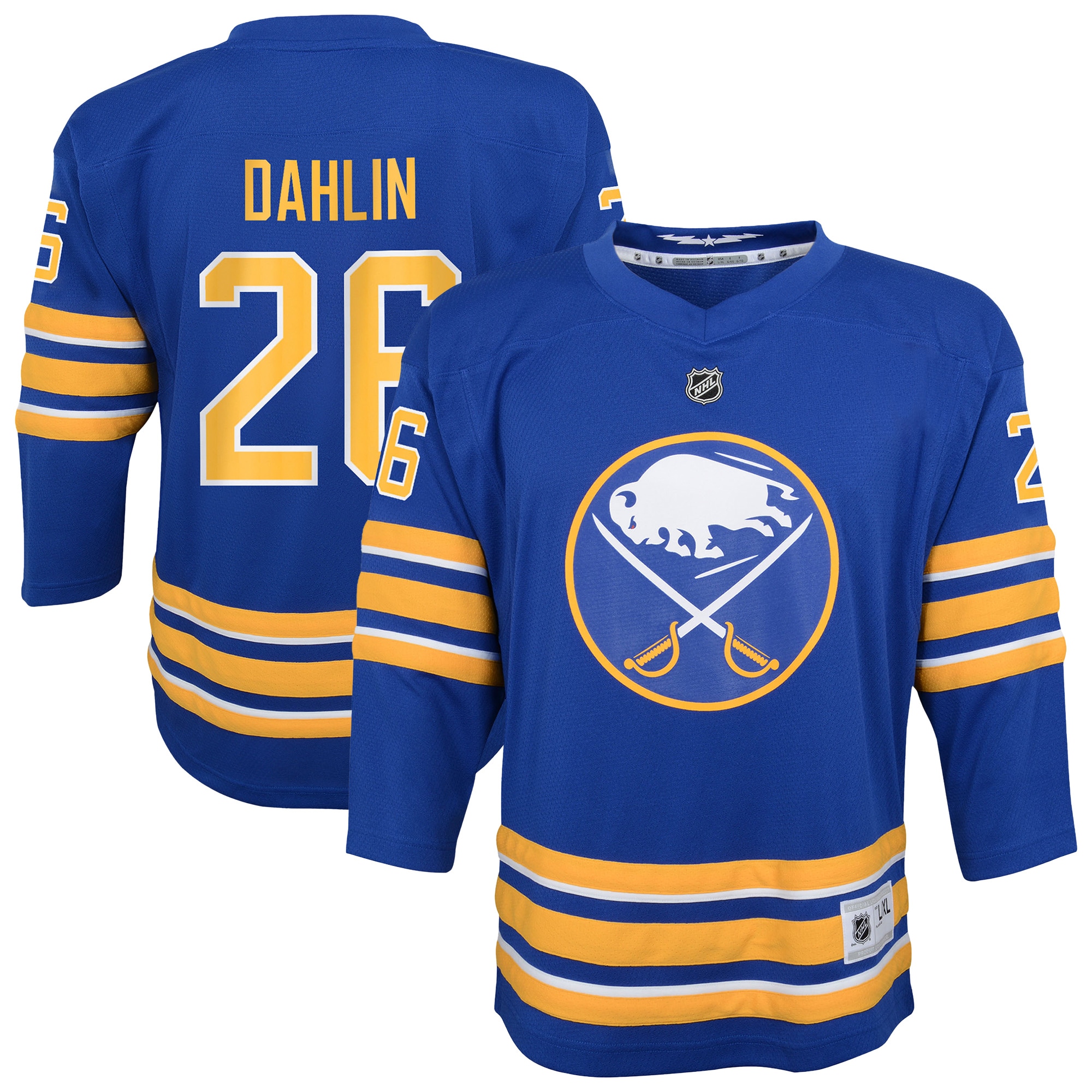 Youth Buffalo Sabres Rasmus Dahlin Navy Home Player Hockey Jersey - JS240 