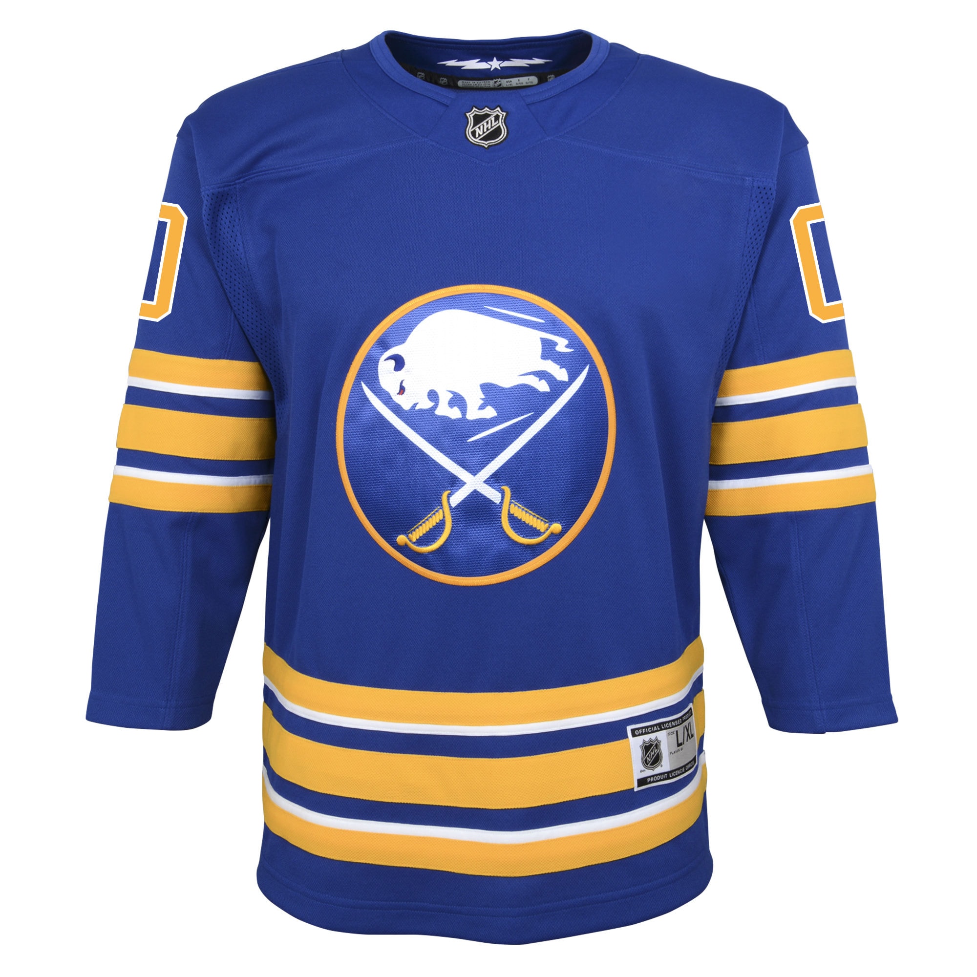 Alternative view of Youth Buffalo Sabres Royal Home Custom Premier Hockey Jersey - JS197 