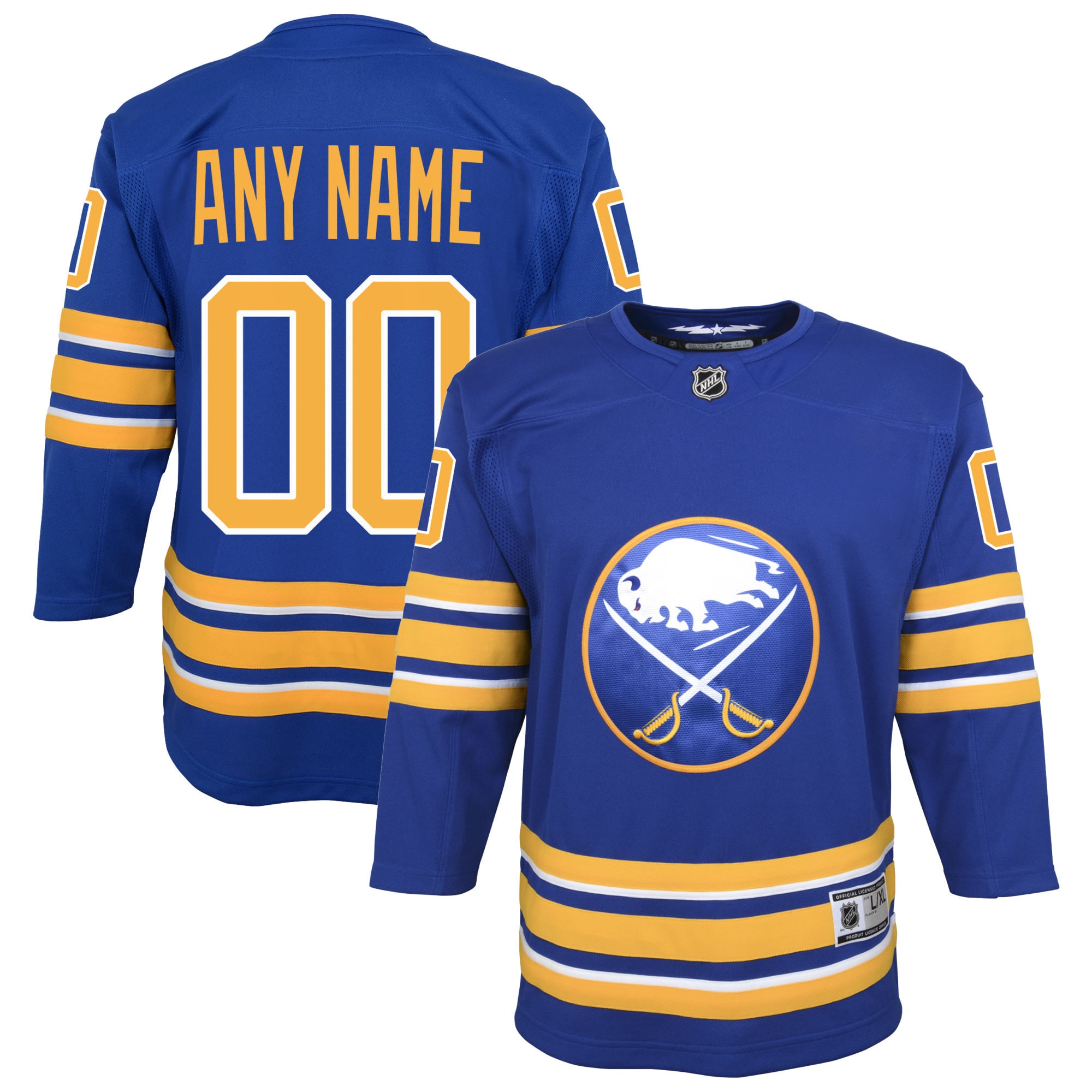Youth Buffalo Sabres Royal Home Custom Premier Hockey Jersey - JS197 