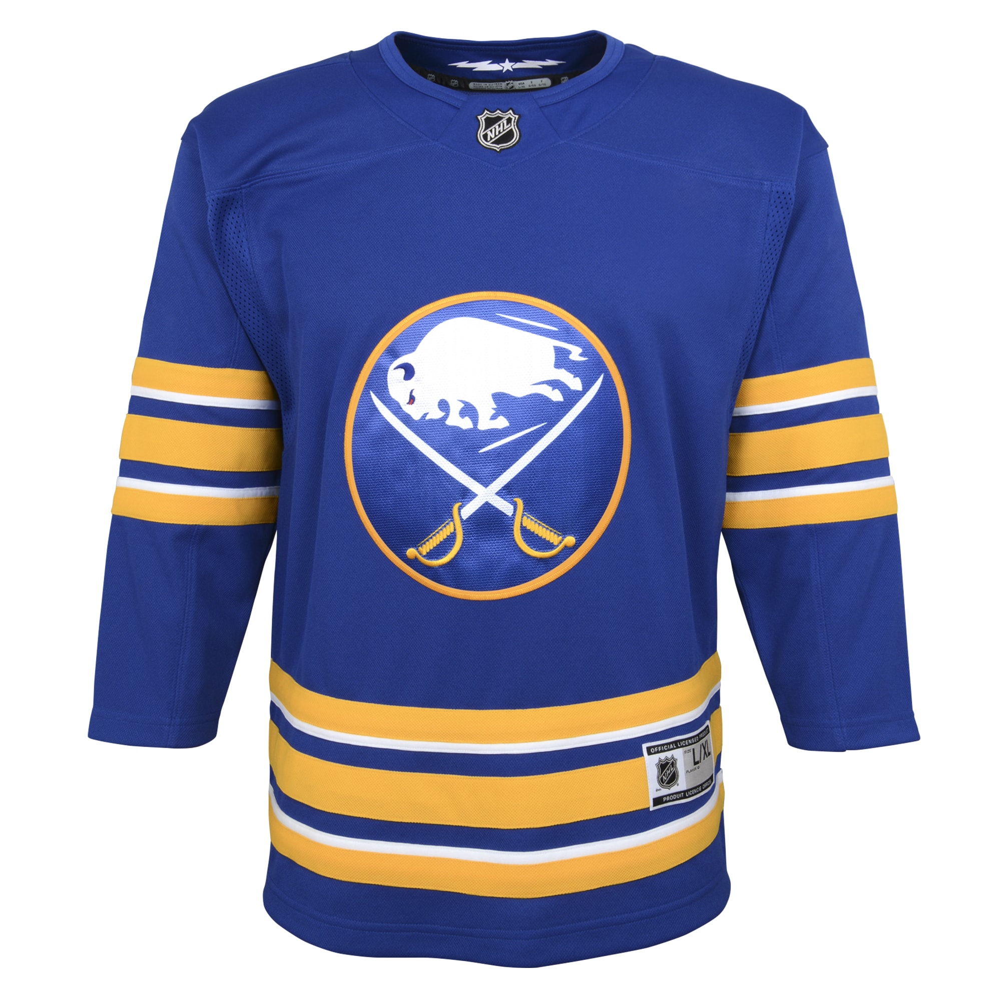 Alternative view of Youth Buffalo Sabres Royal Home Premier Hockey Jersey - JS741 