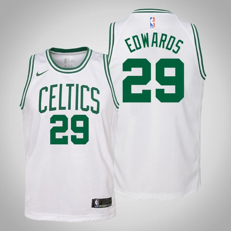 Youth Carsen Edwards Boston Celtics 29 Association White Basketball Jersey Basketball Jersey - JS283