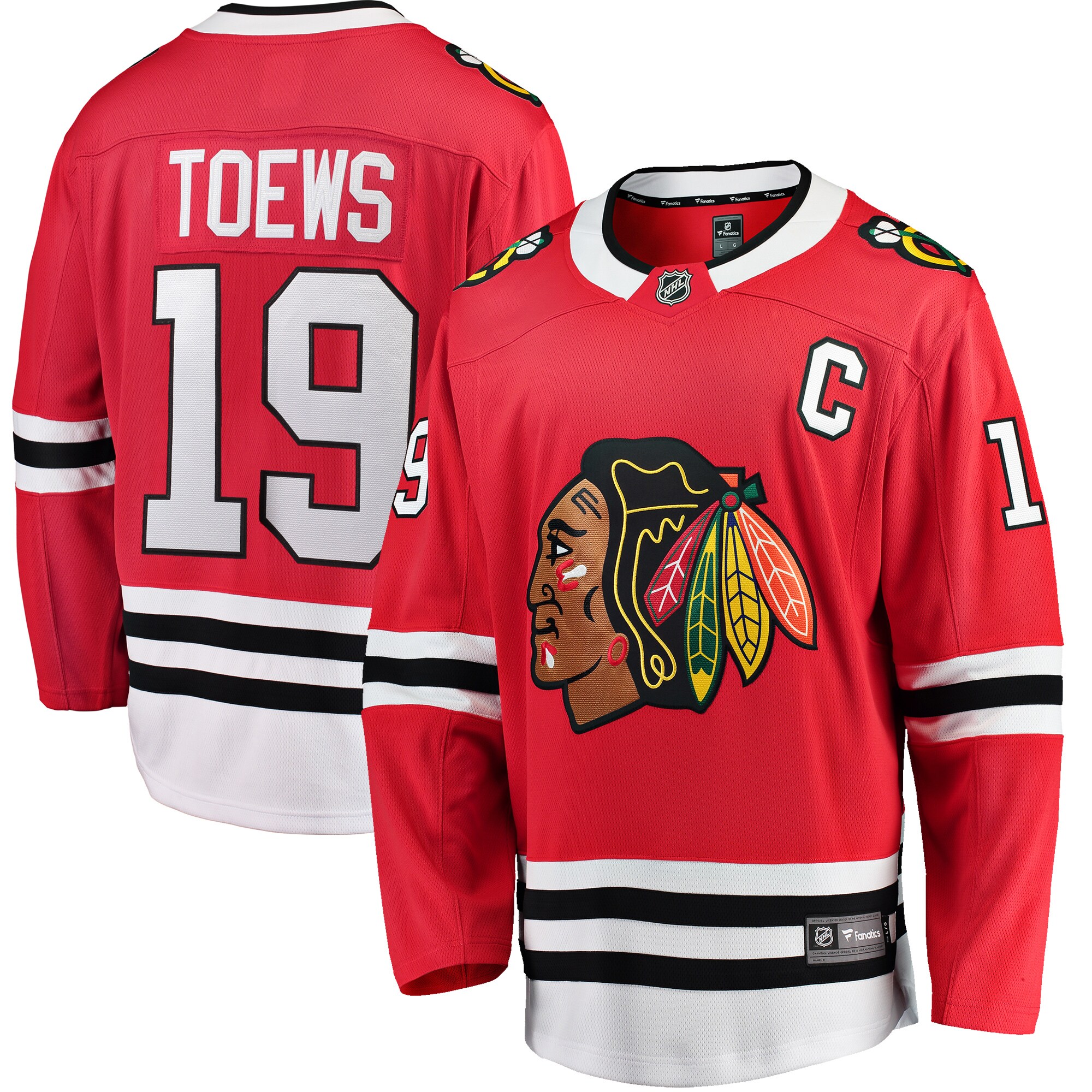 Youth Chicago Blackhawks Jonathan Toews Red Home Breakaway Player Hockey Jersey - JS167 
