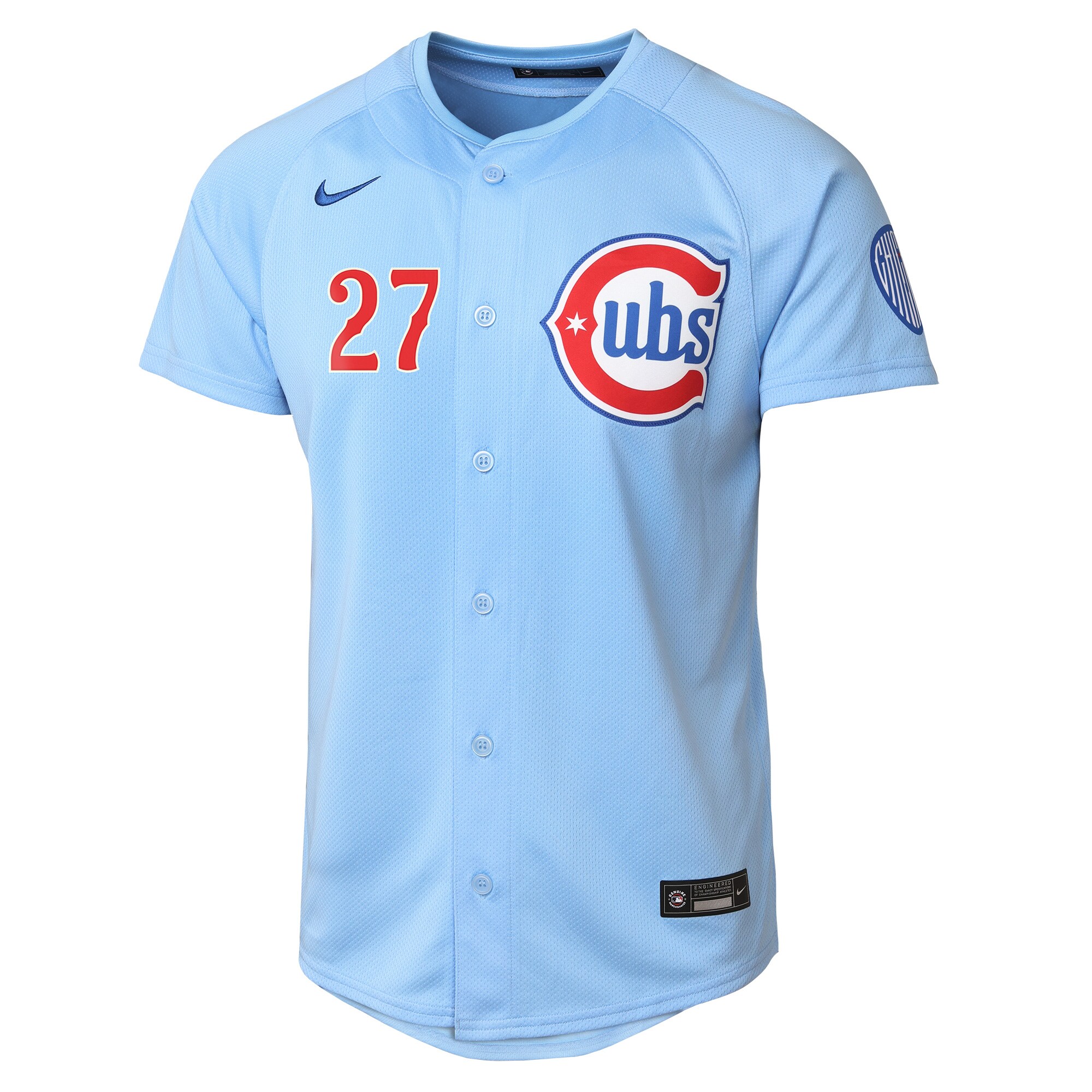 Alternative view of Youth Chicago Cubs Seiya Suzuki Light Blue 2nd Alternate Limited Player Jersey