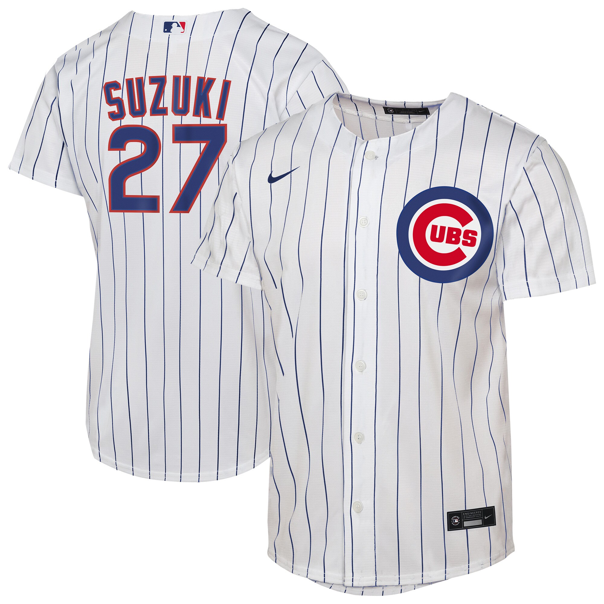 Youth Chicago Cubs Seiya Suzuki White Home Player Jersey