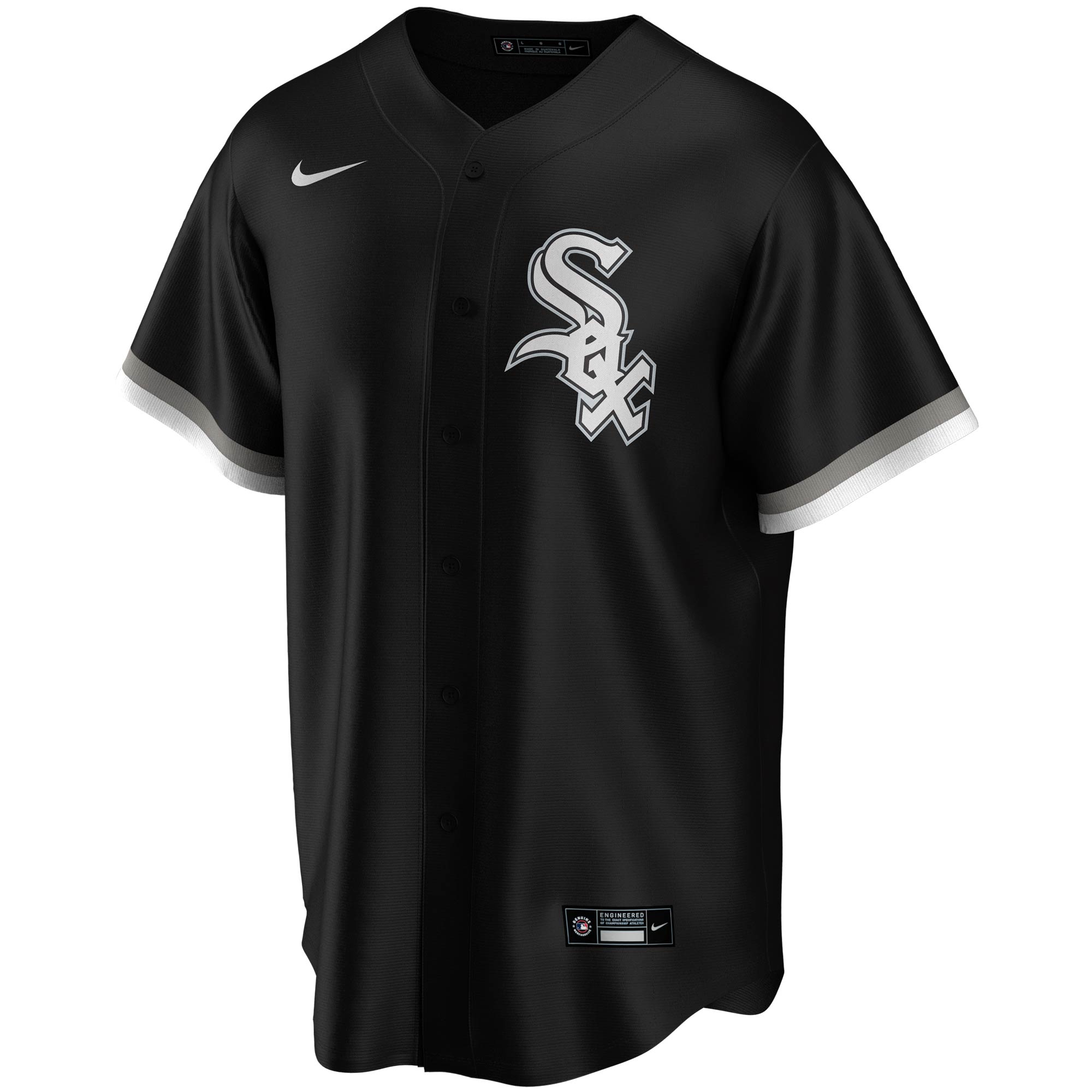 Alternative view of Youth Chicago White Sox Yoan Moncada Black Alternate Player Baseball Jersey