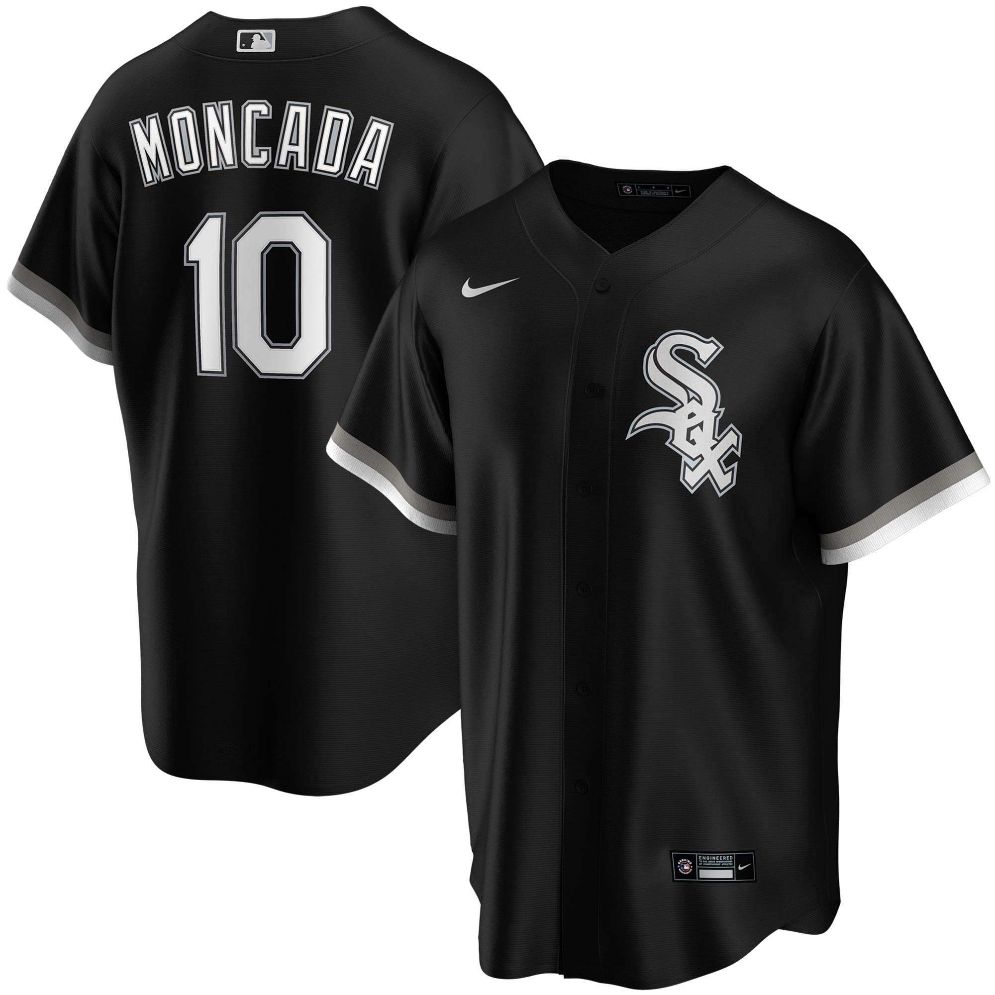 Youth Chicago White Sox Yoan Moncada Black Alternate Player Baseball Jersey