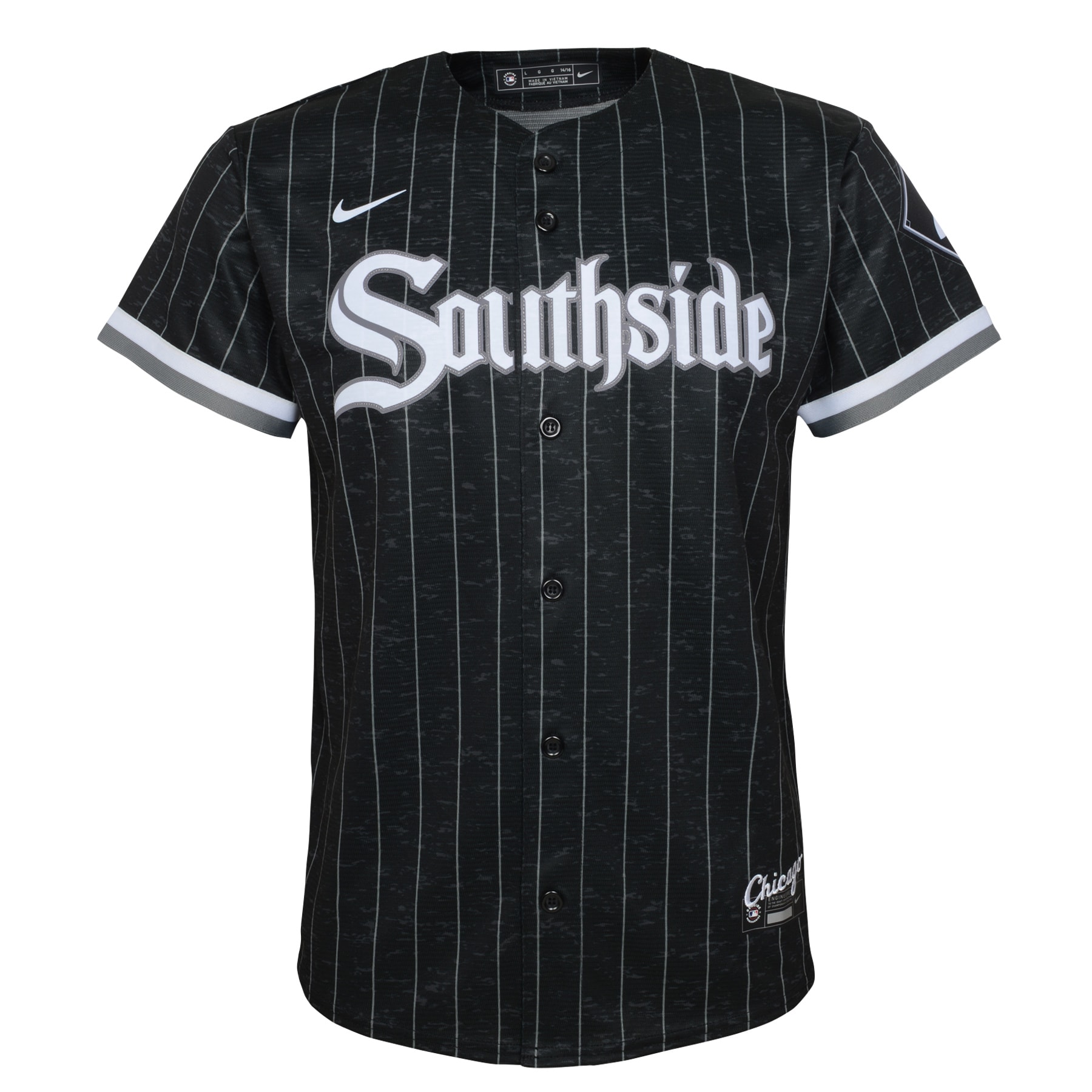 Alternative view of Youth Chicago White Sox Yoan Moncada Black City Connect Player Baseball Jersey