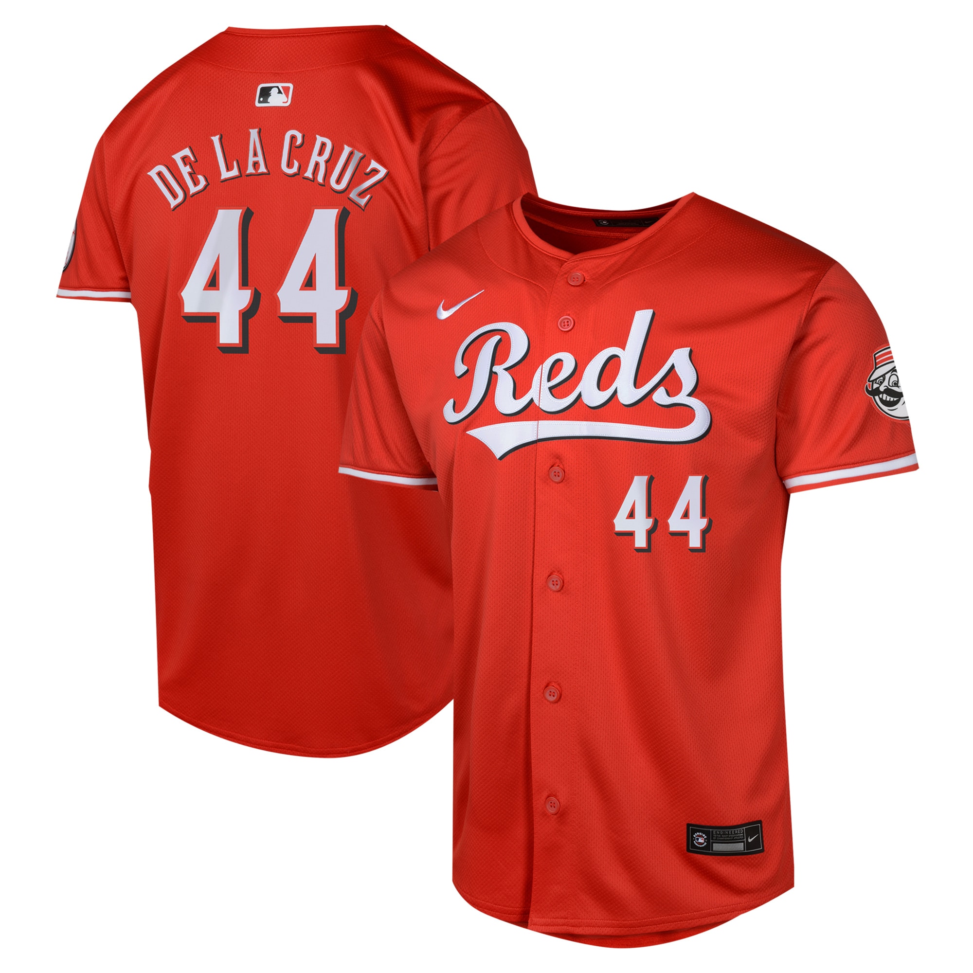 Youth Cincinnati Reds Elly De La Cruz Red Alternate Limited Player Baseball Jersey