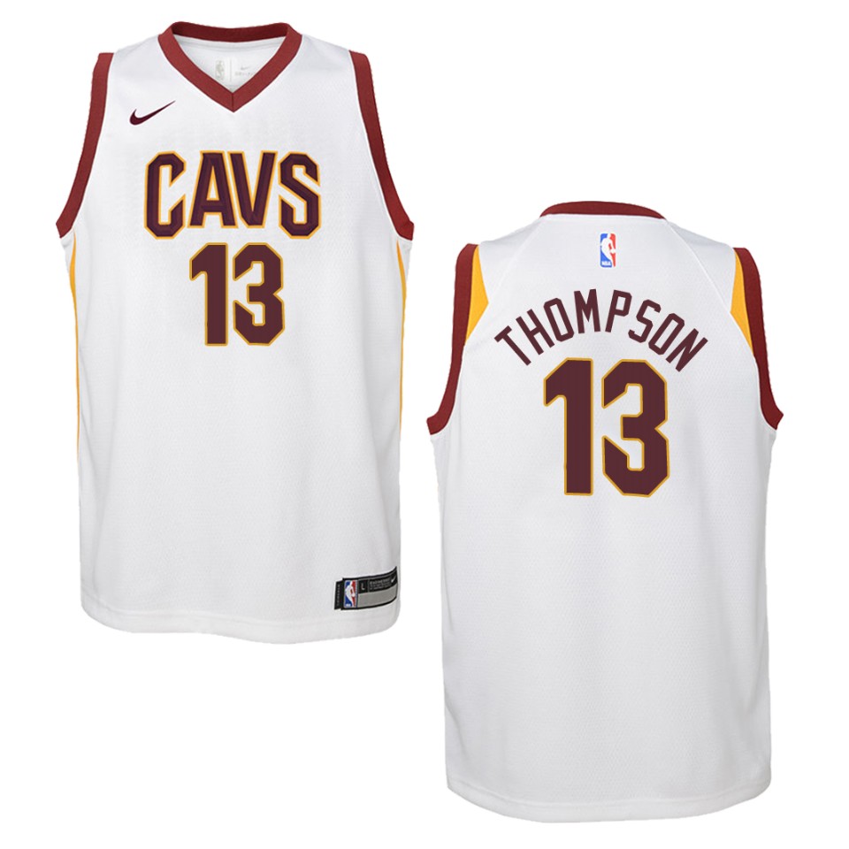 Youth Cleveland Cavaliers #13 Tristan Thompson Association Swingman Basketball Jersey - White