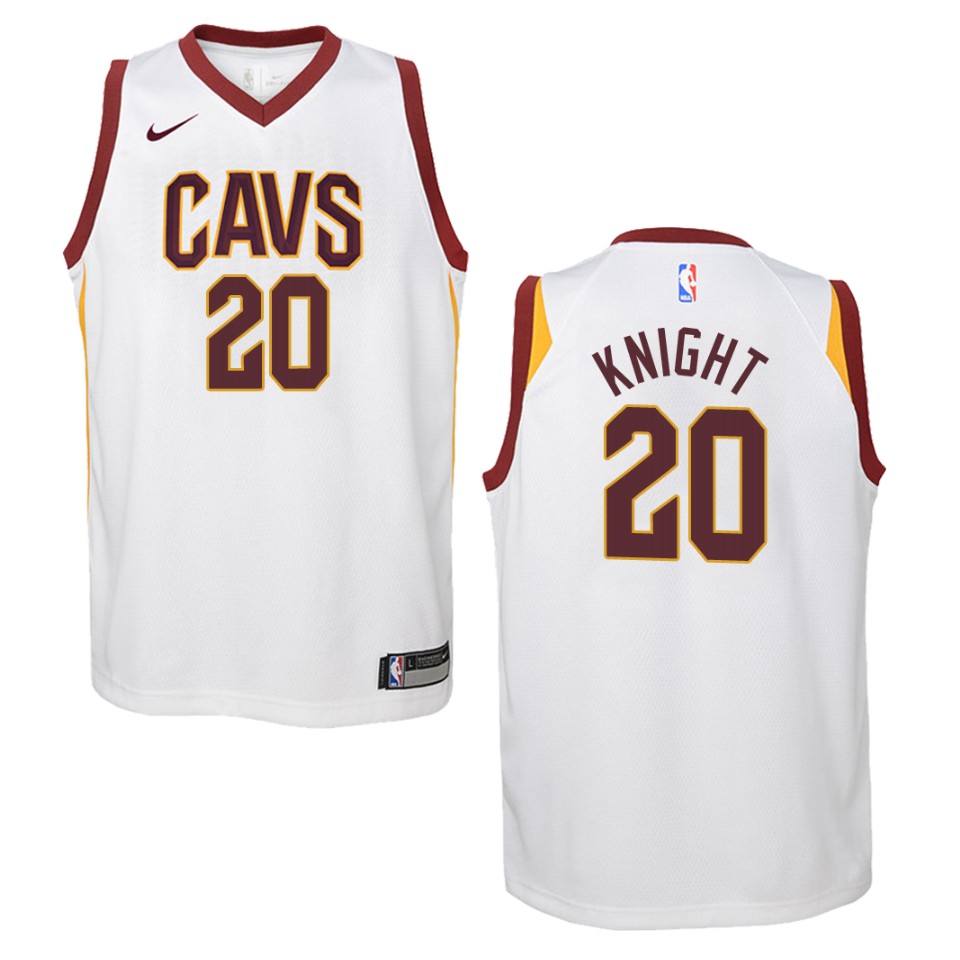 Youth Cleveland Cavaliers #20 Brandon Knight Association Swingman Basketball Jersey - White