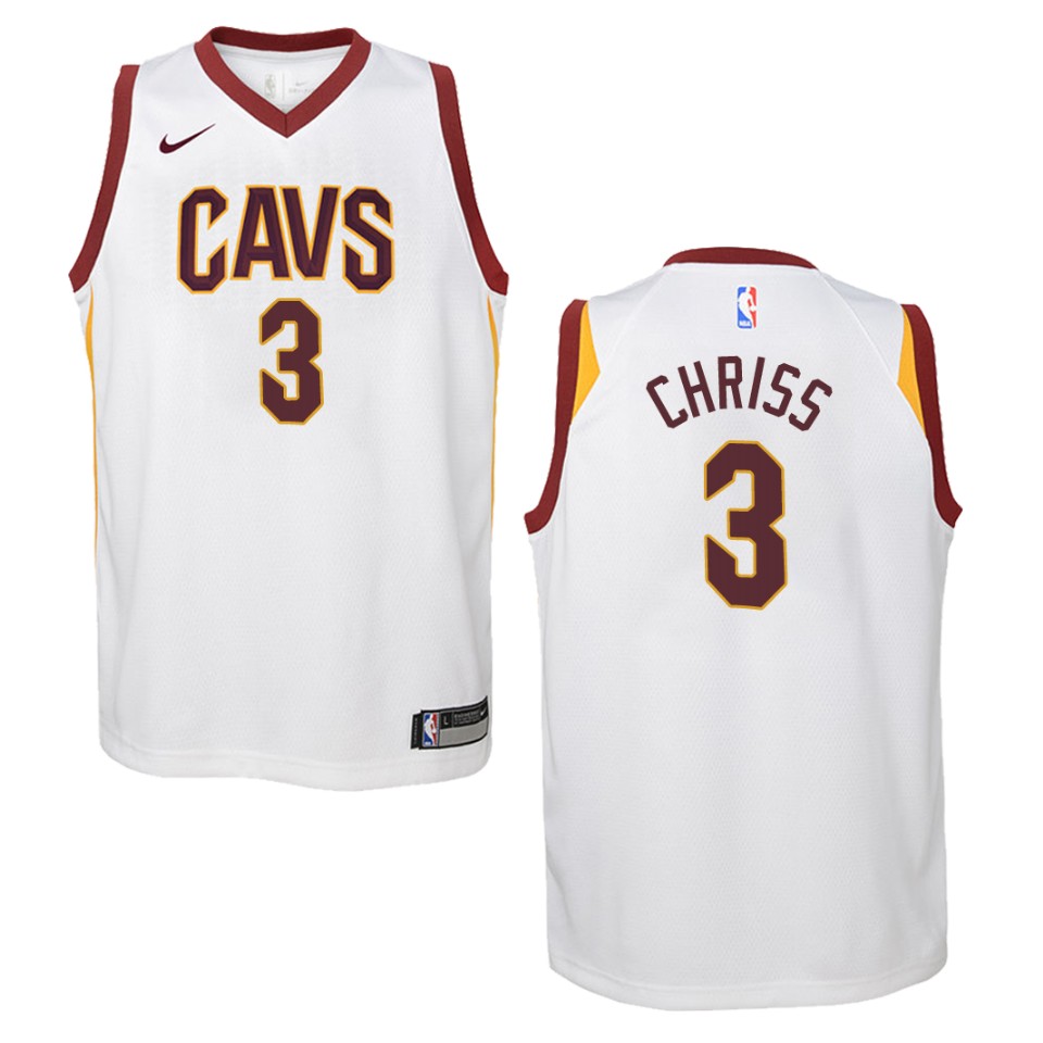 Youth Cleveland Cavaliers #3 Marquese Chriss Association Swingman Basketball Jersey - White