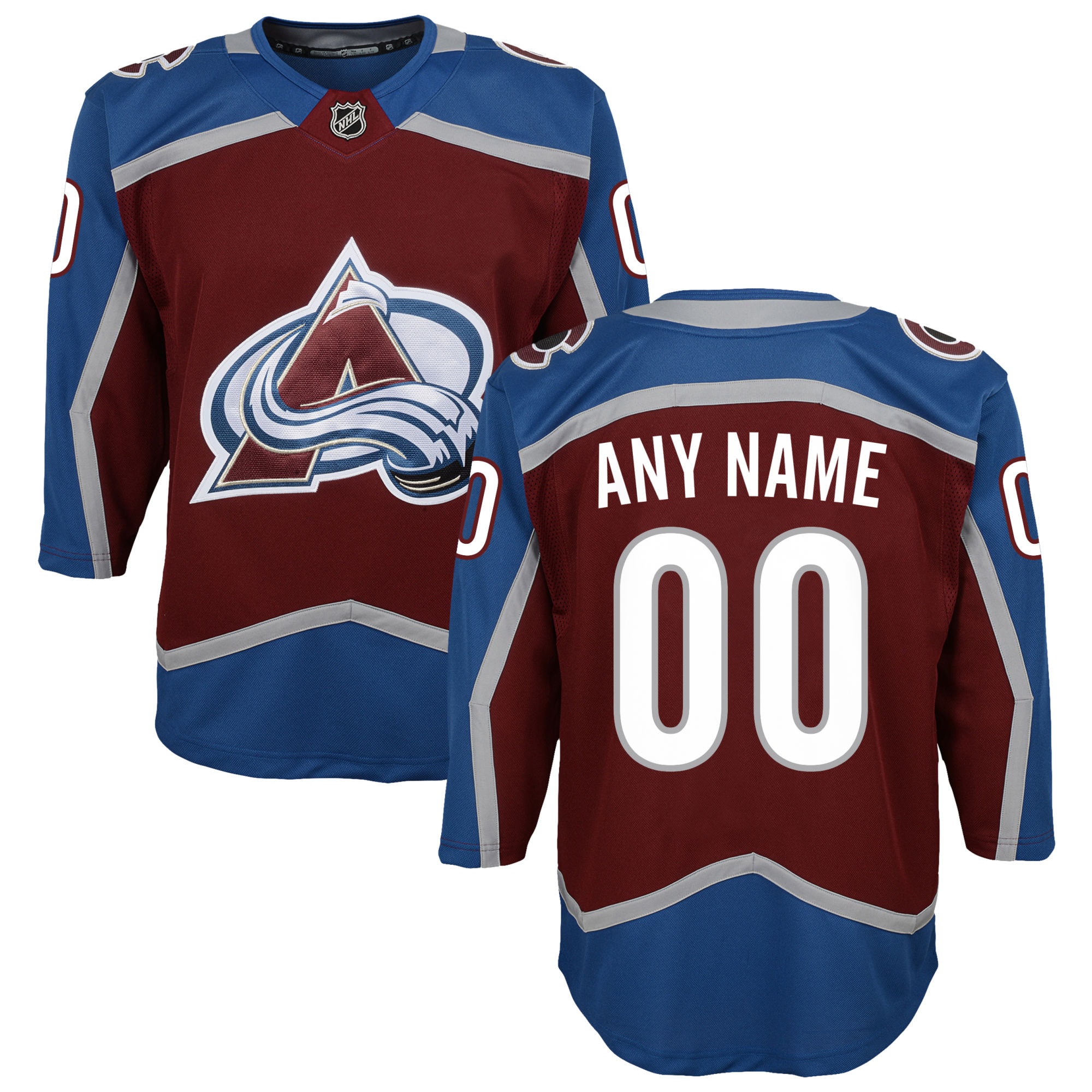 Youth Colorado Avalanche Burgundy Home Premier Custom Hockey Jersey - JS983 