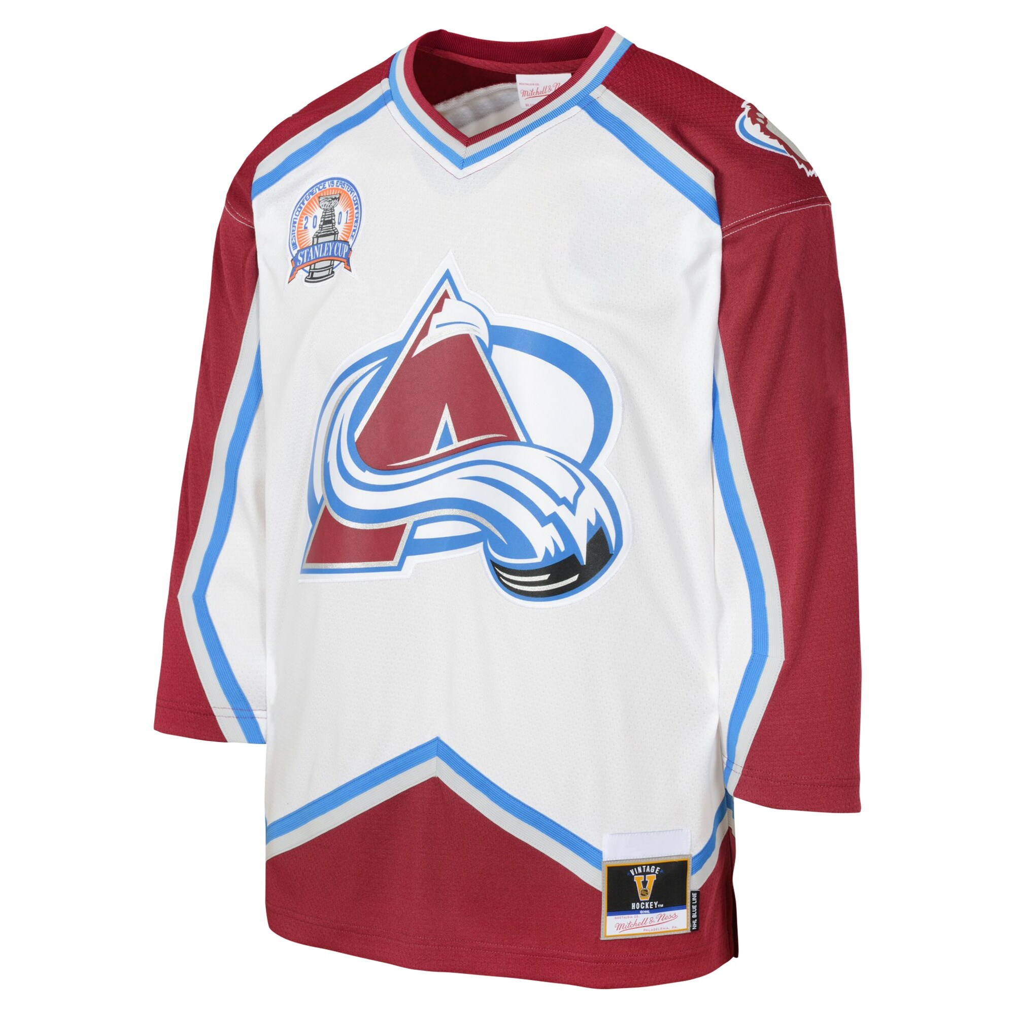 Alternative view of Youth Colorado Avalanche Mitchell & Ness Blue 2000 Blue Line Player Hockey Jersey - JS927 