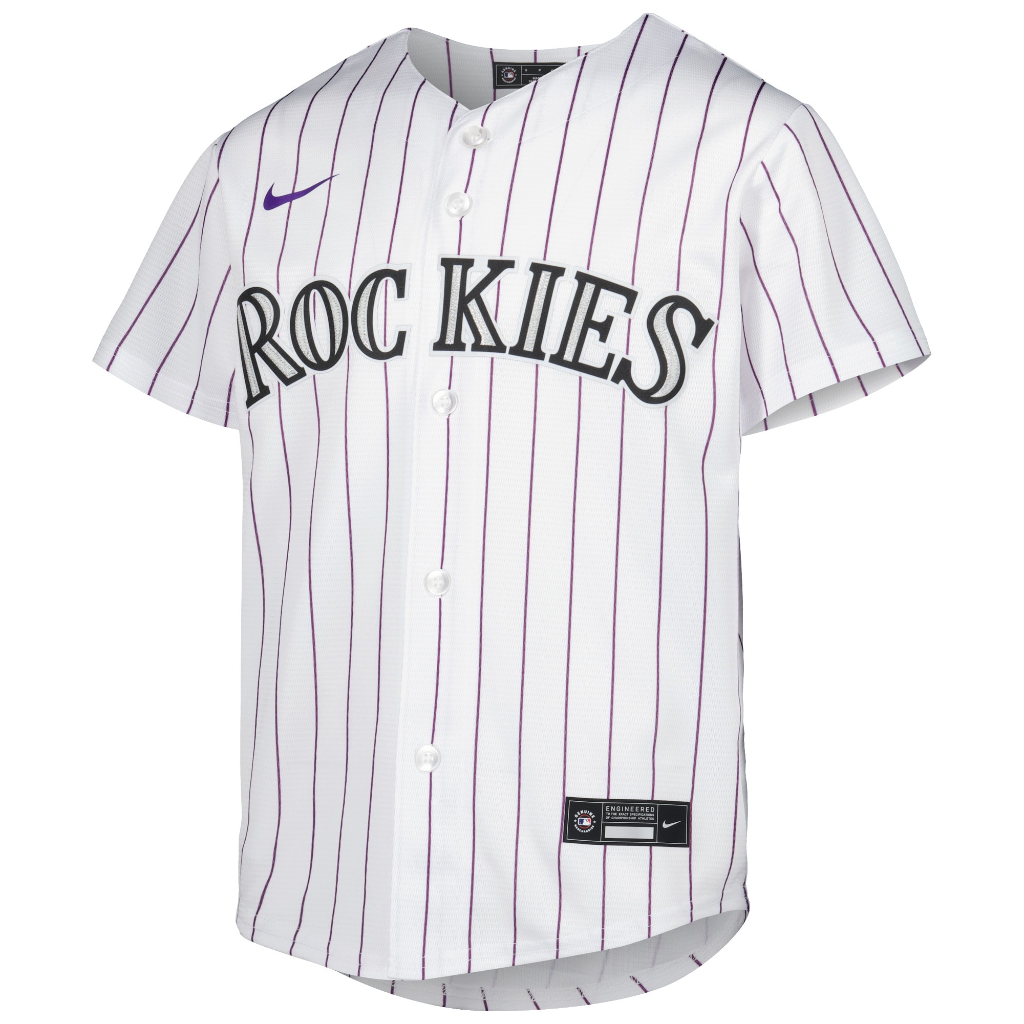 Alternative view of Youth Colorado Rockies Kris Bryant White Alternate Player Baseball Jersey