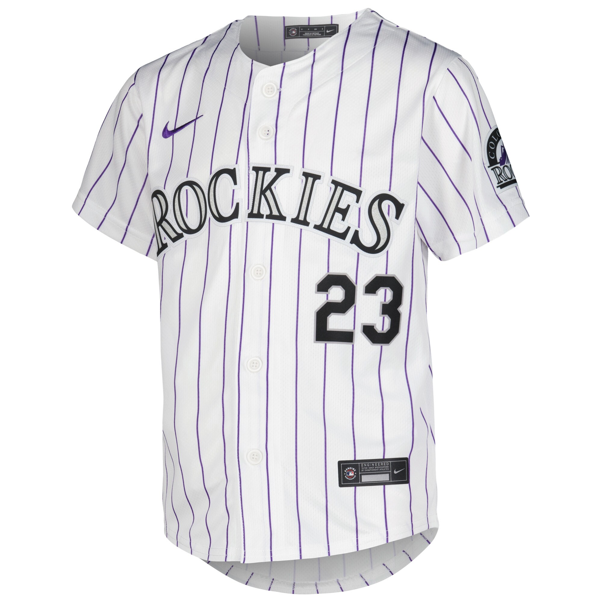 Alternative view of Youth Colorado Rockies Kris Bryant White Home Limited Player Baseball Jersey