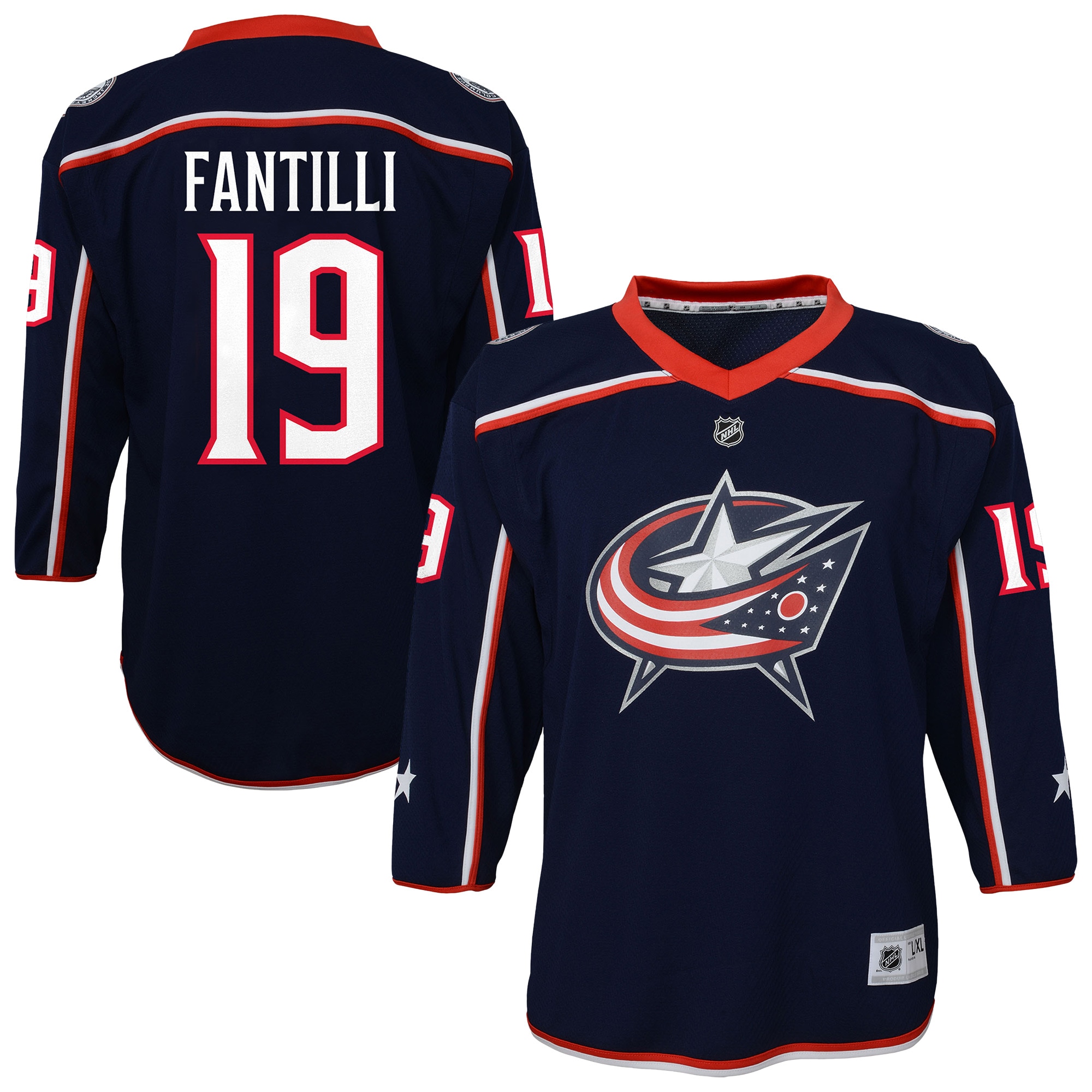 Youth Columbus Blue Jackets Adam Fantilli Outerstuff Blue Alternate Player Hockey Jersey - JS174 