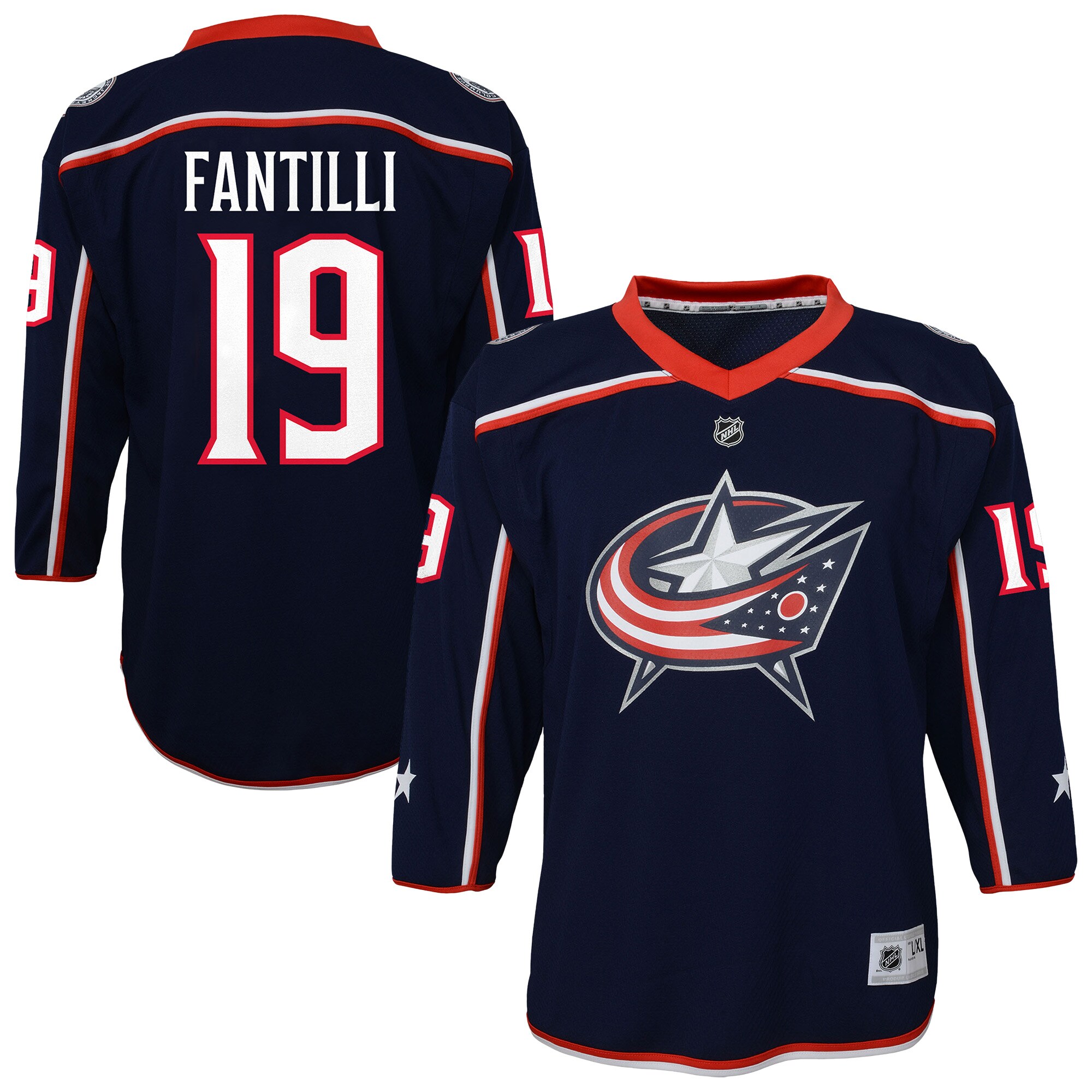 Youth Columbus Blue Jackets Adam Fantilli Outerstuff Blue Alternate Player Hockey Jersey - JS878 