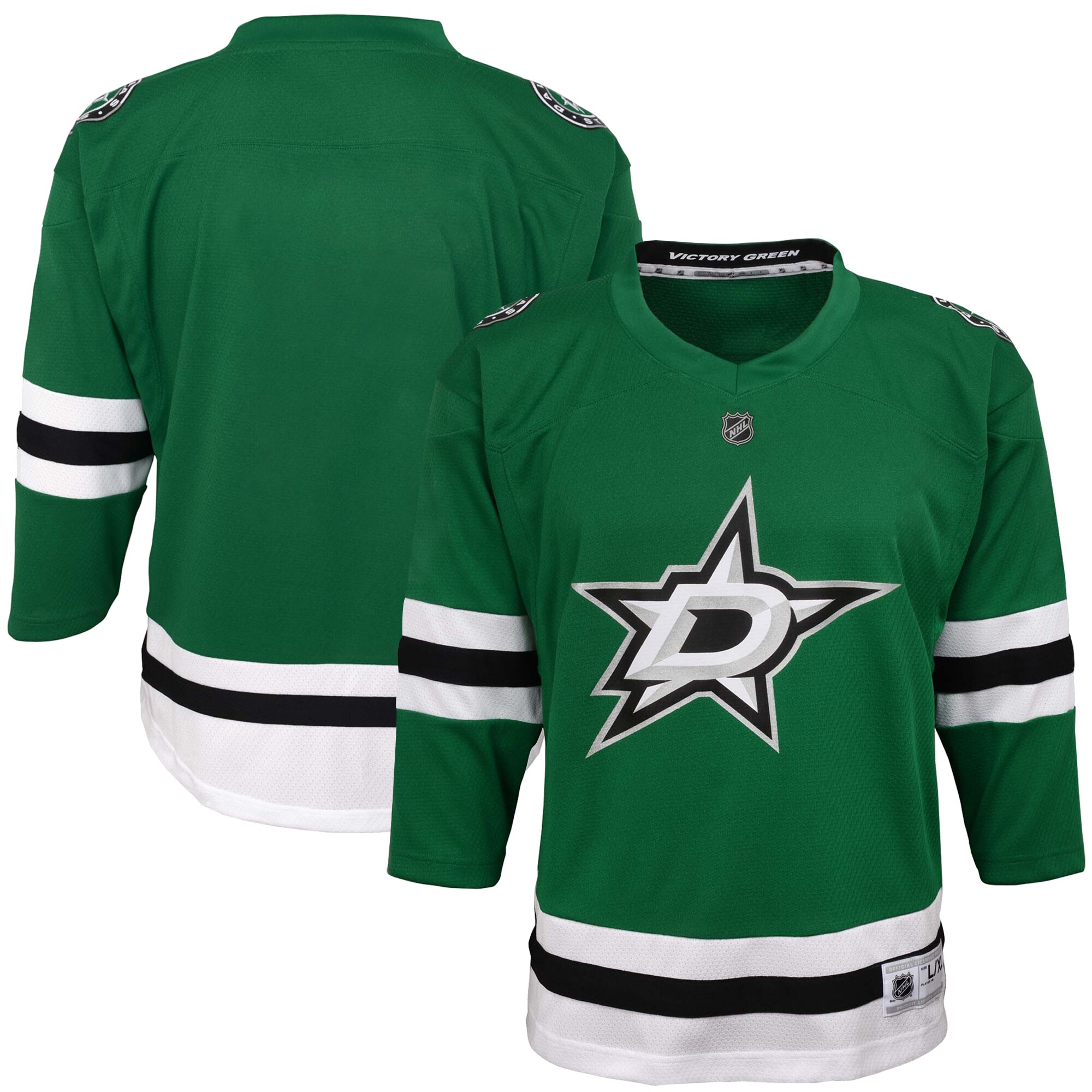 Youth Dallas Stars Green Home Blank Hockey Jersey - JS795 