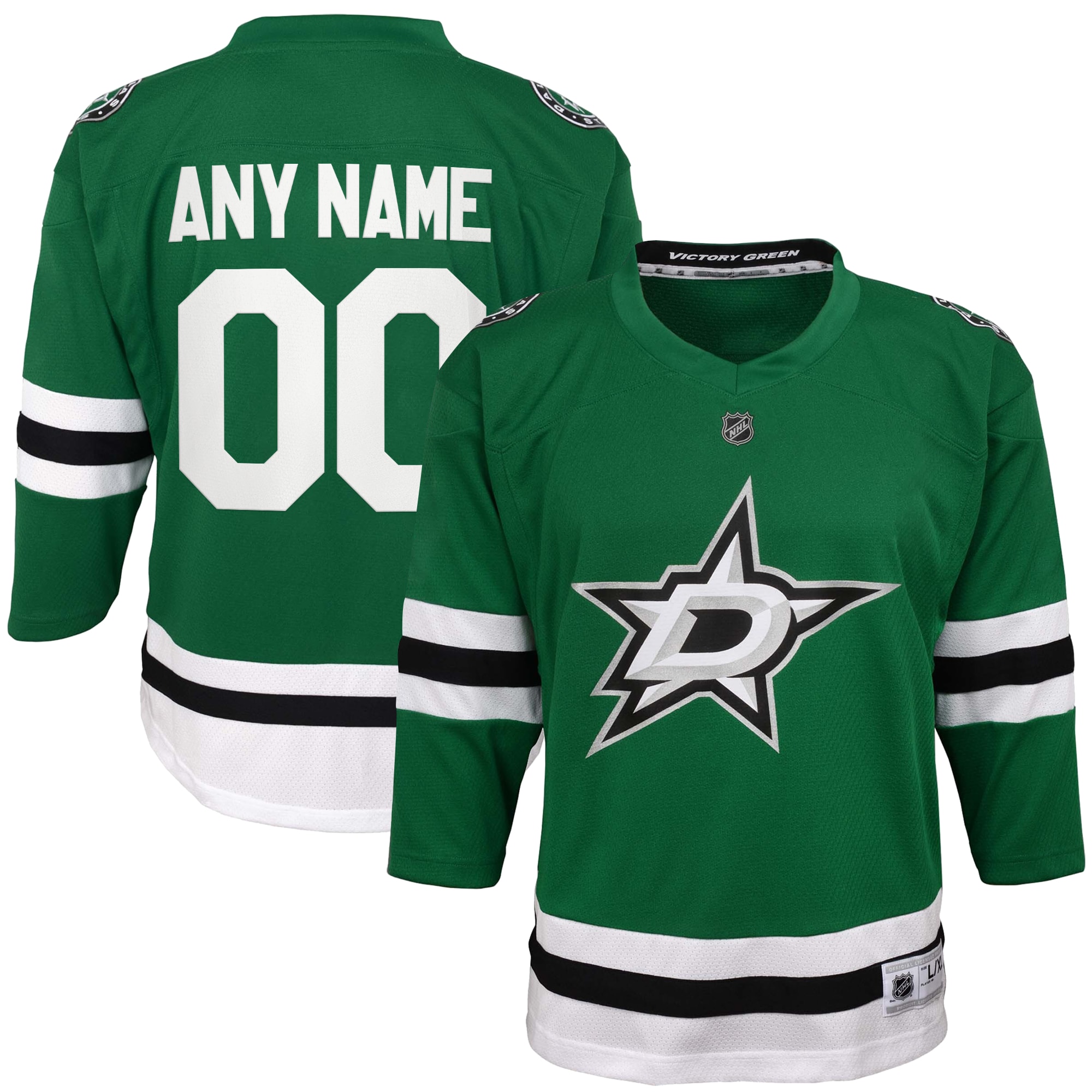 Youth Dallas Stars Green Home Custom Hockey Jersey - JS625 