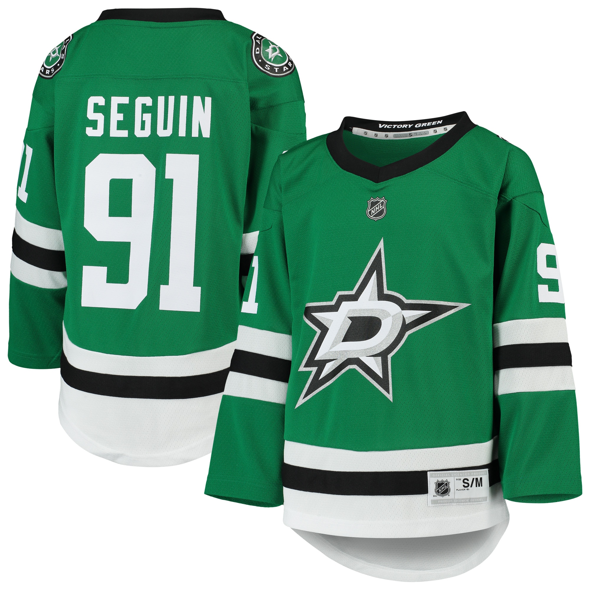 Youth Dallas Stars Tyler Seguin Kelly Green Home Player Hockey Jersey - JS158 