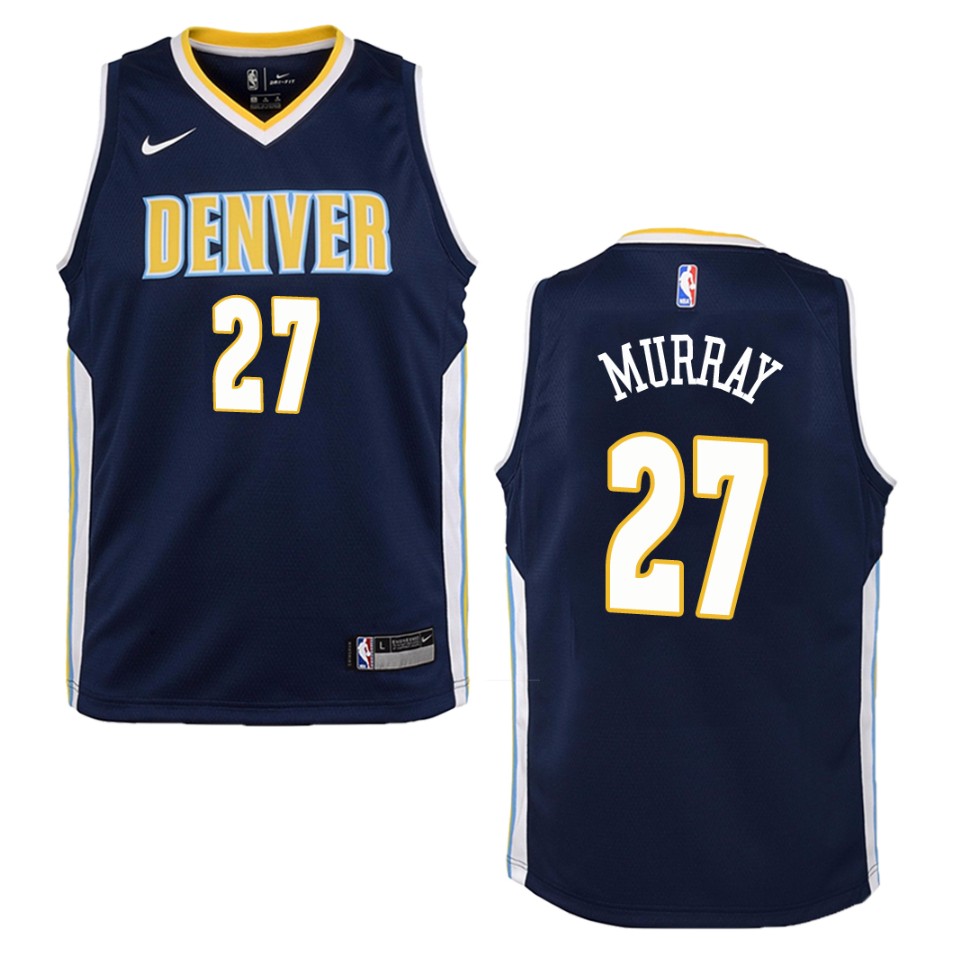 Youth Denver Nuggets #27 Jamal Murray Icon Swingman Basketball Jersey - Navy