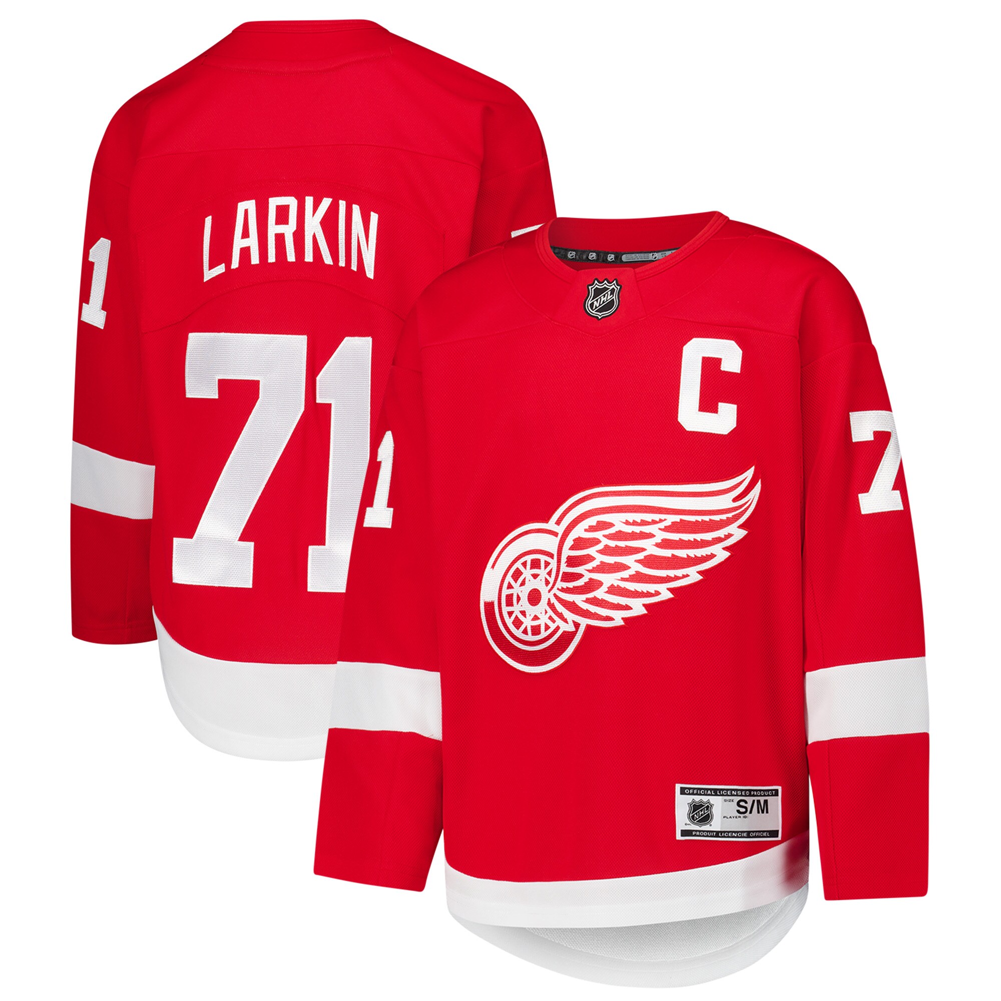 Youth Detroit Red Wings Dylan Larkin Red Home Premier Player Hockey Jersey - JS233 