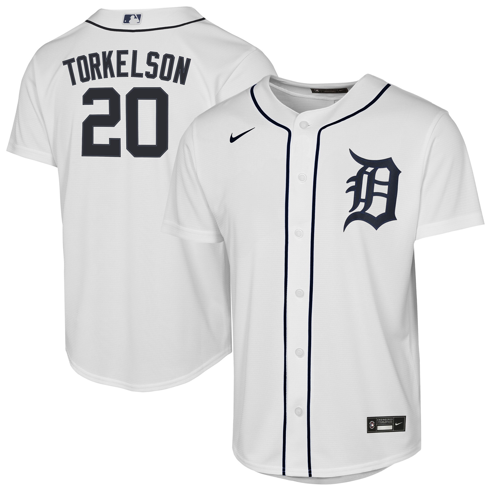 Youth Detroit Tigers Spencer Torkelson White Home Player Jersey