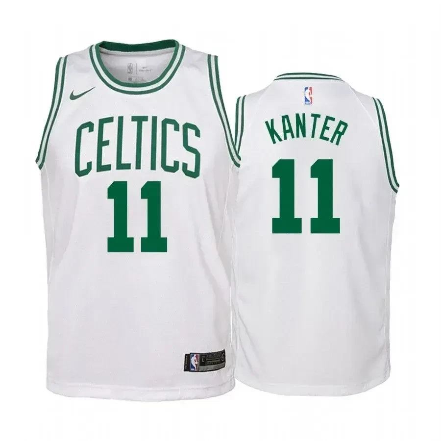 Youth Enes Kanter Boston Celtics Association Basketball Jersey - White - JS531