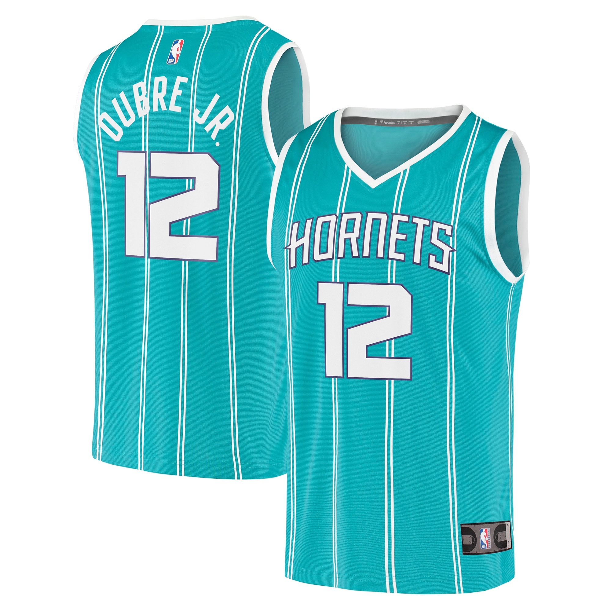 Youth Fanatics Branded Kelly Oubre Jr. Teal Charlotte Hornets 2021/22 Fast Break Replica Basketball Jersey - Icon Edition