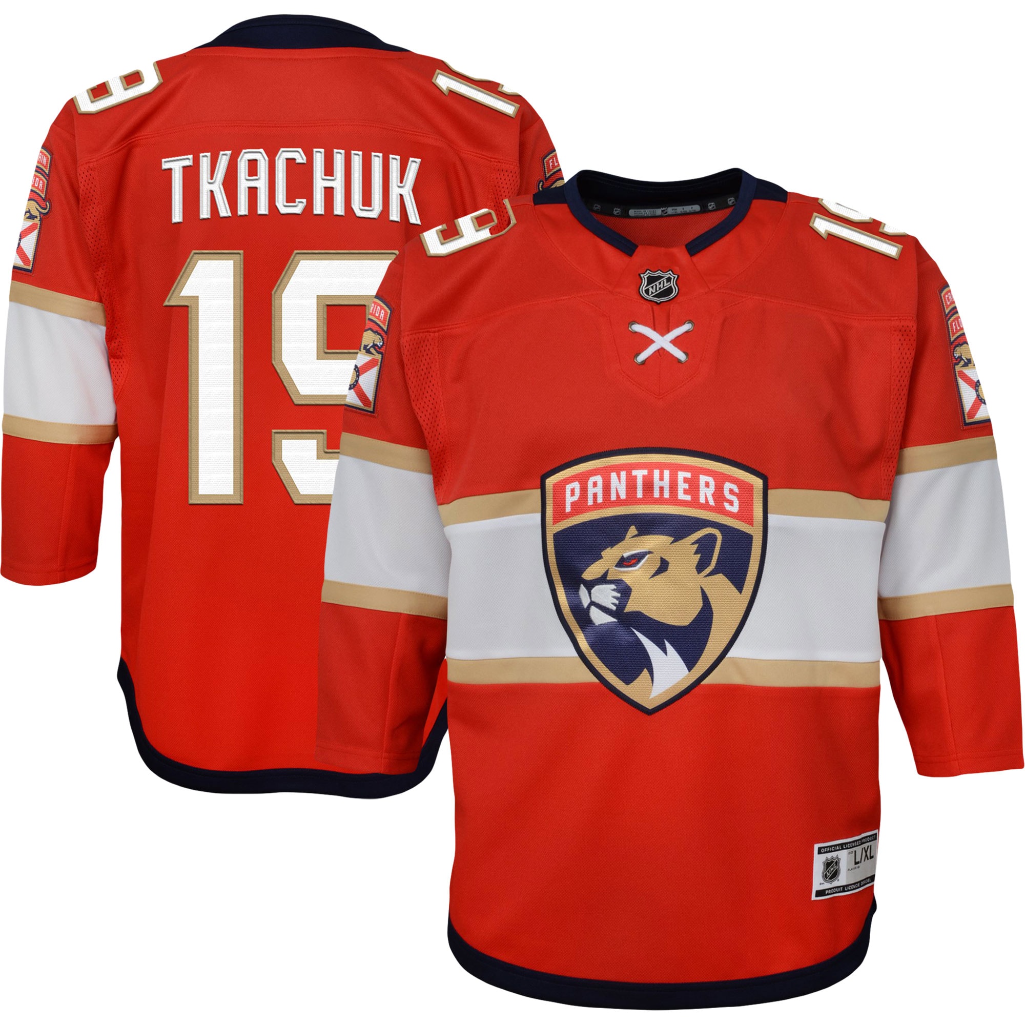 Youth Florida Panthers Matthew Tkachuk Red Home Premier Player Hockey Jersey - JS240 