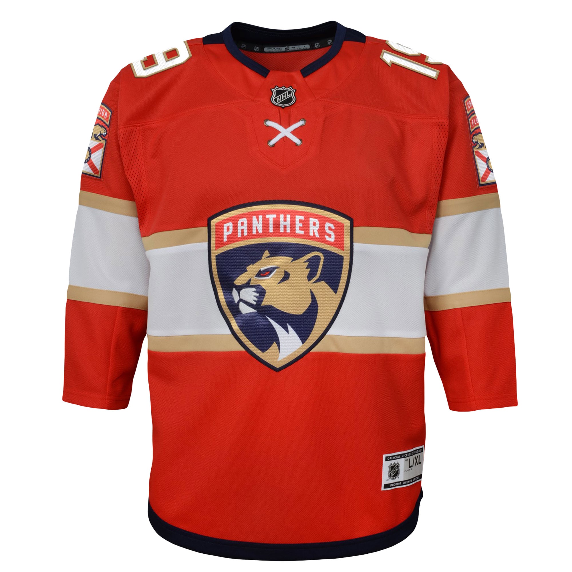 Alternative view of Youth Florida Panthers Matthew Tkachuk Red Home Premier Player Hockey Jersey - JS240 