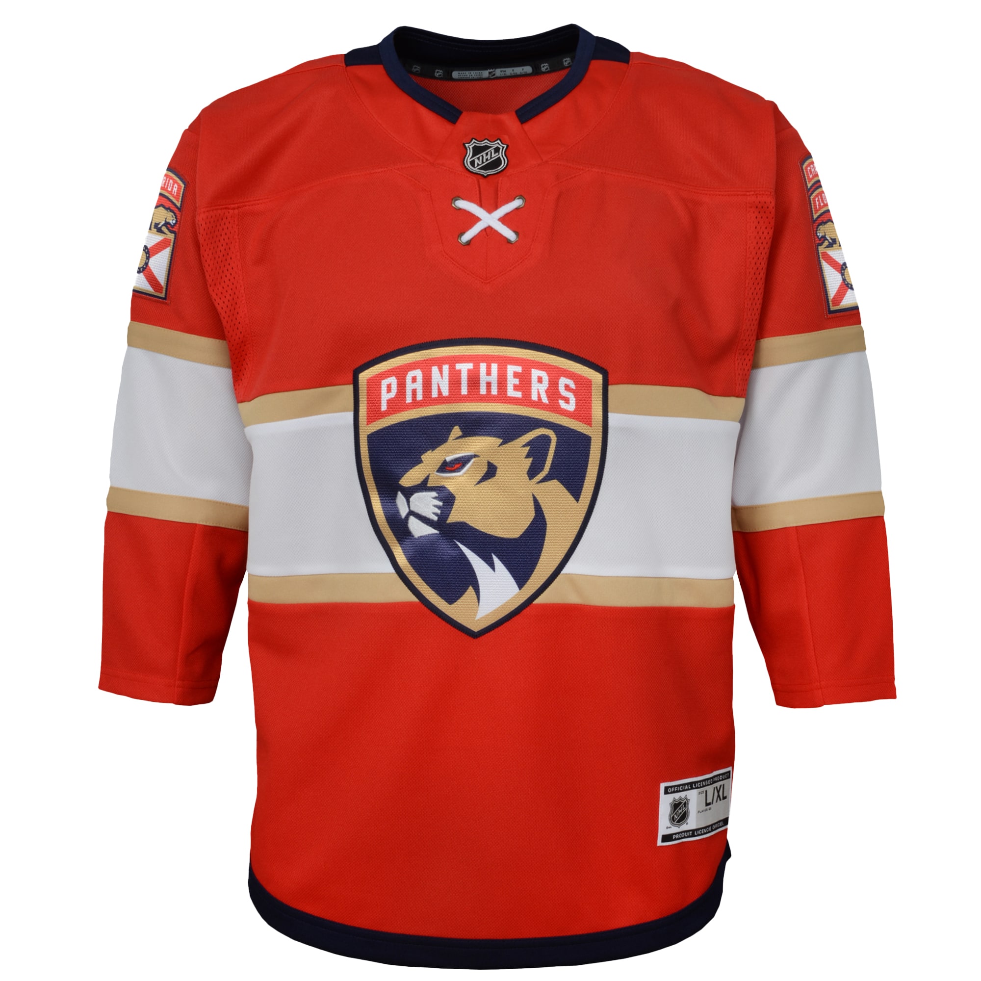 Alternative view of Youth Florida Panthers Red Home Premier Hockey Jersey - JS830 