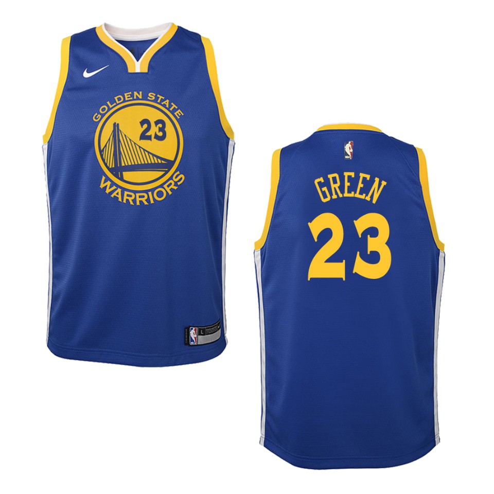 Youth Golden State Warriors #23 Draymond Green Icon Swingman Basketball Jersey - Blue