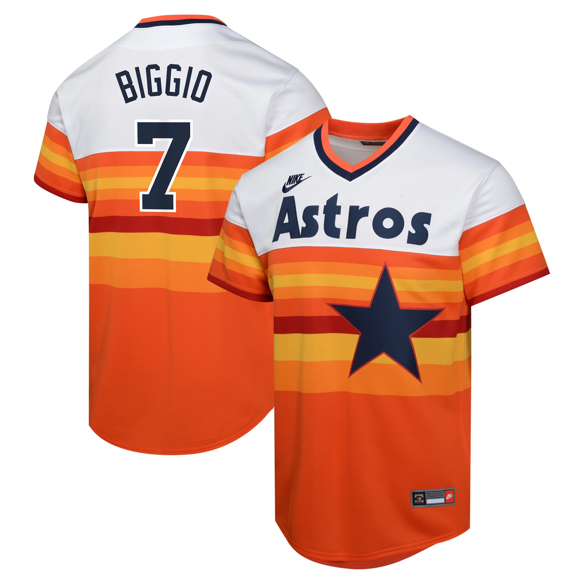 Youth Houston Astros Craig Biggio White Cooperstown Collection Limited Player Baseball Jersey 