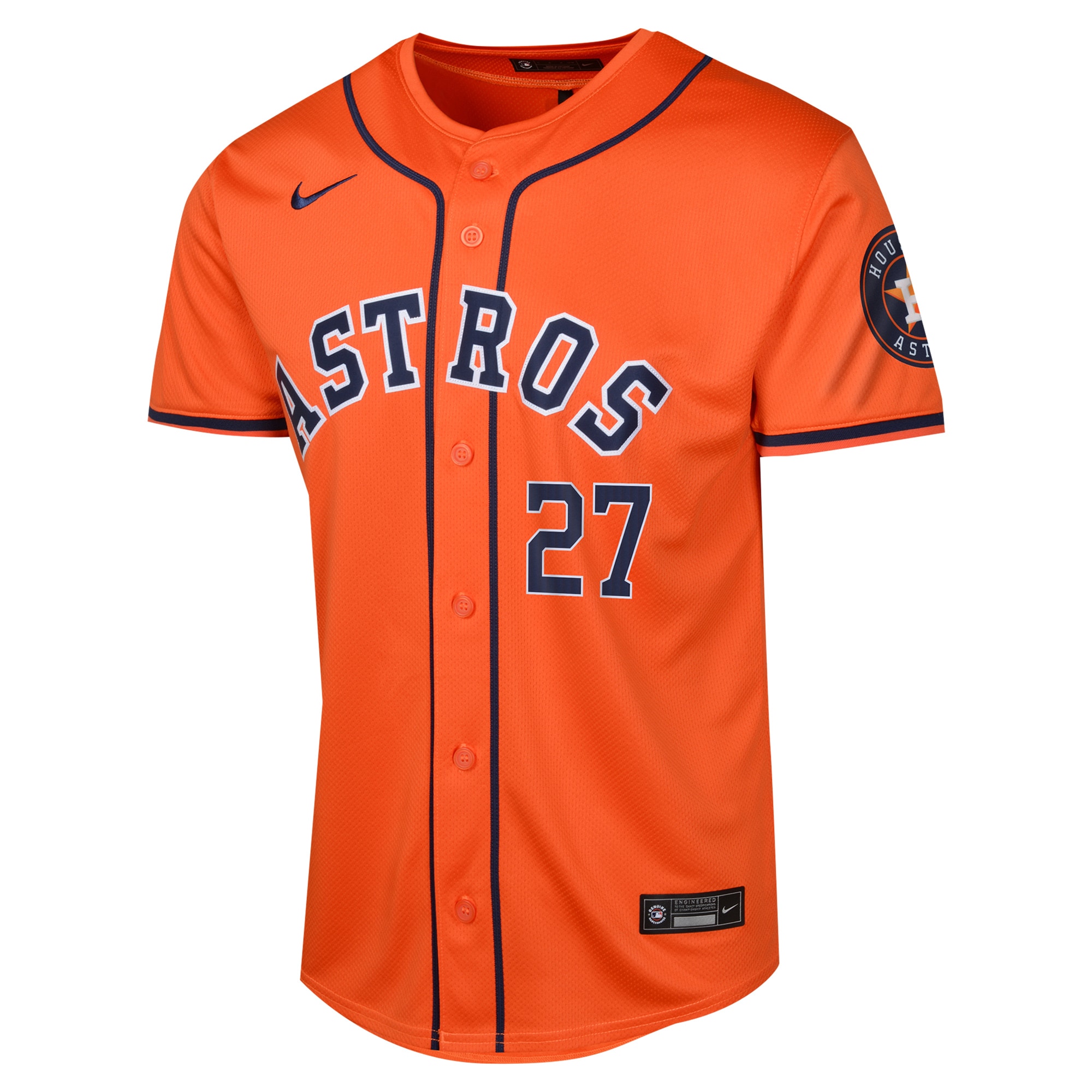 Alternative view of Youth Houston Astros Jose Altuve Orange Alternate Limited Player Baseball Jersey 