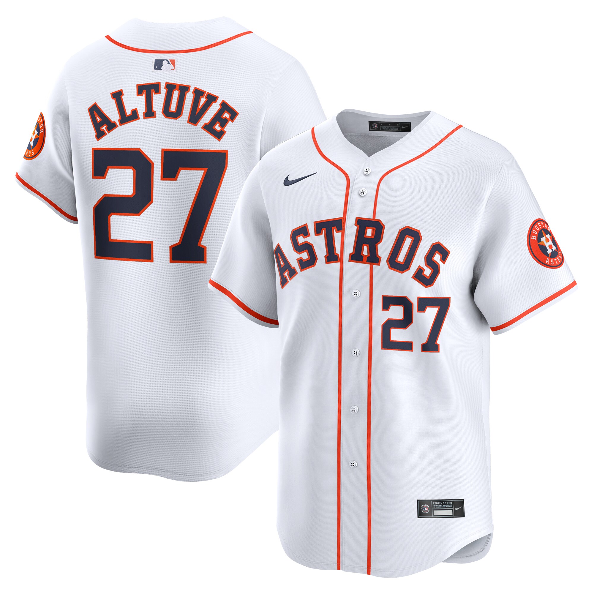 Youth Houston Astros Jose Altuve White Home Limited Player Baseball Jersey 