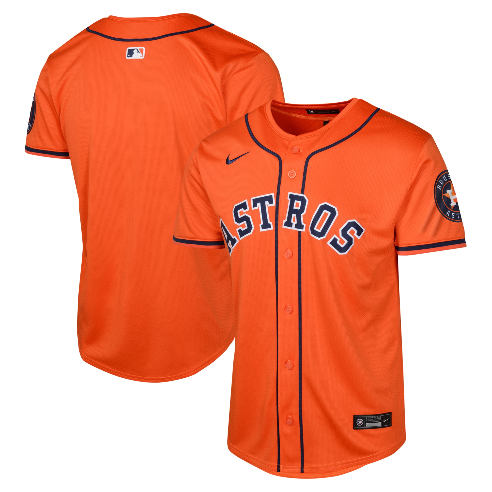 Youth Houston Astros Orange Alternate Limited Baseball Jersey 