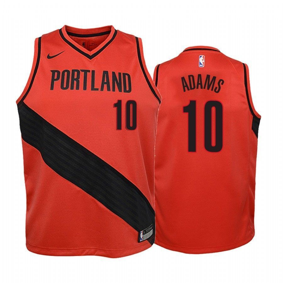 Youth Jaylen Adams Portland Trail Blazers Red Statet Basketball Jersey - JS861 