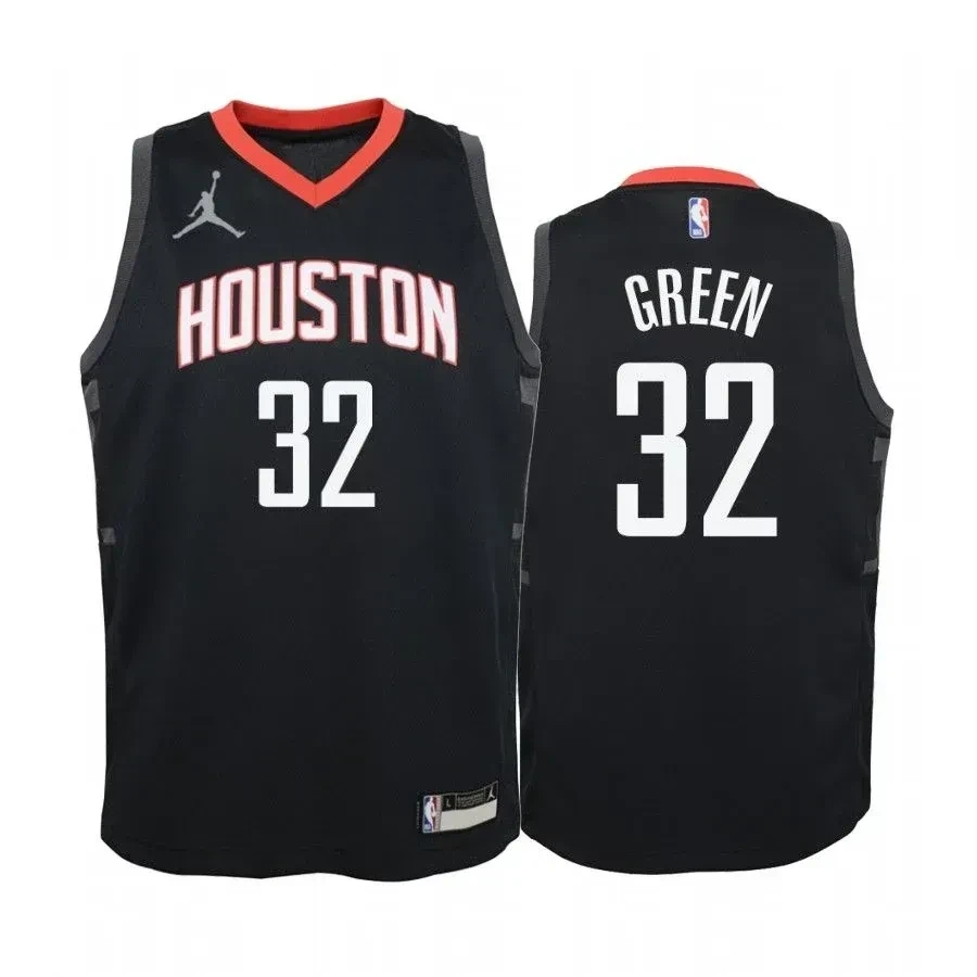 Youth Jeff Green Houston Rockets Red Statet Basketball Jersey Jumpman - JS165 