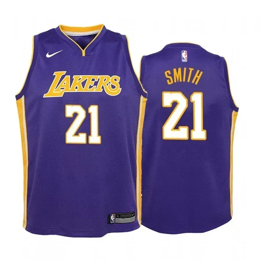 Youth J.r. Smith Los Angeles Lakers Purple Statet Basketball Jersey - JS270 