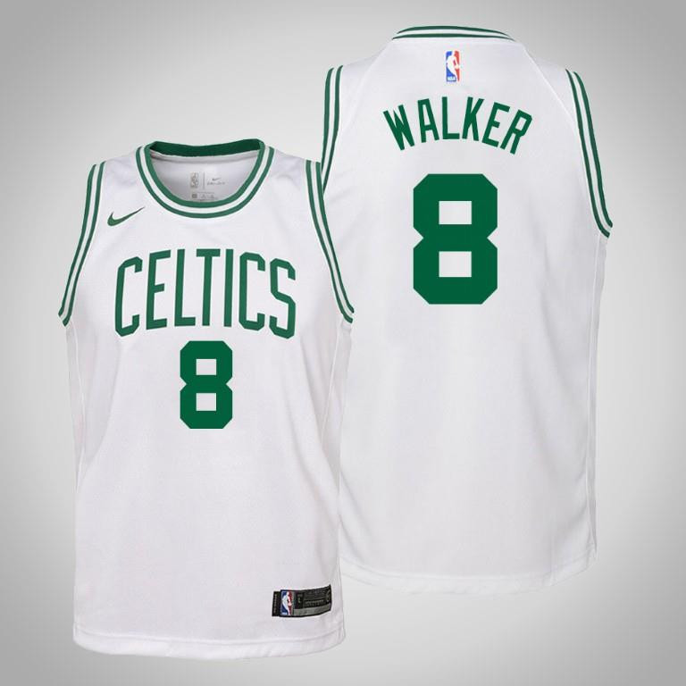 Youth Kemba Walker Boston Celtics 8 Association White Basketball Jersey Basketball Jersey - JS160