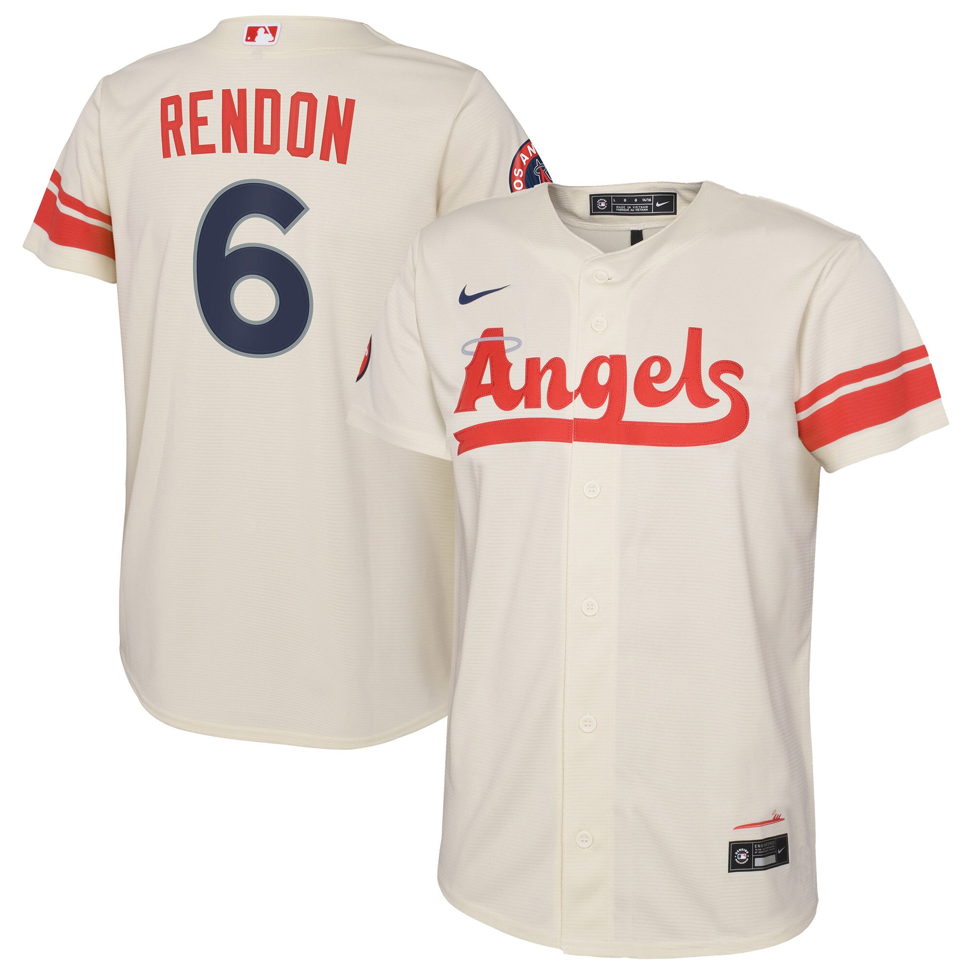 Youth Los Angeles Angels Anthony Rendon Cream City Connect Player Baseball Jersey 