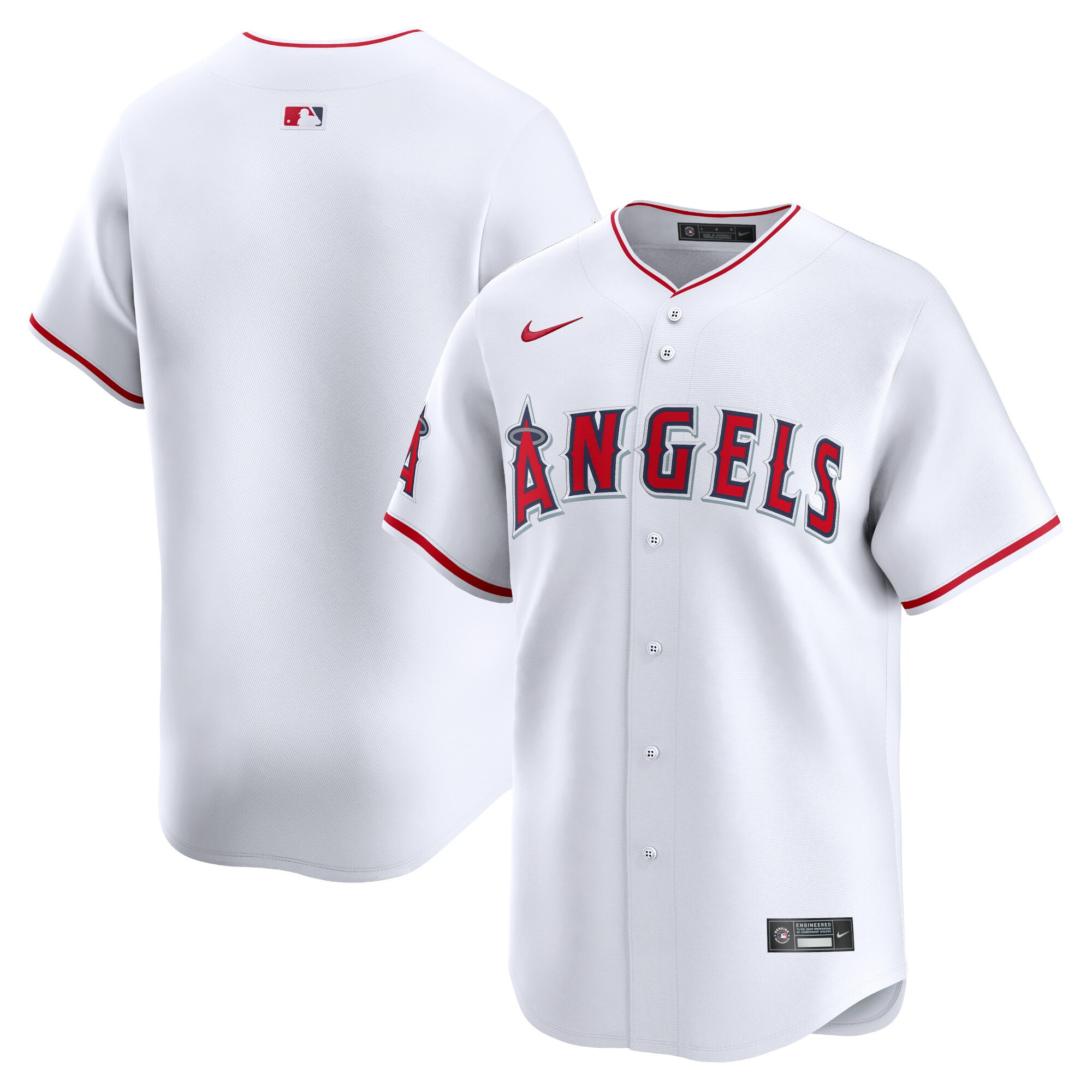 Youth Los Angeles Angels White Home Limited Baseball Jersey 