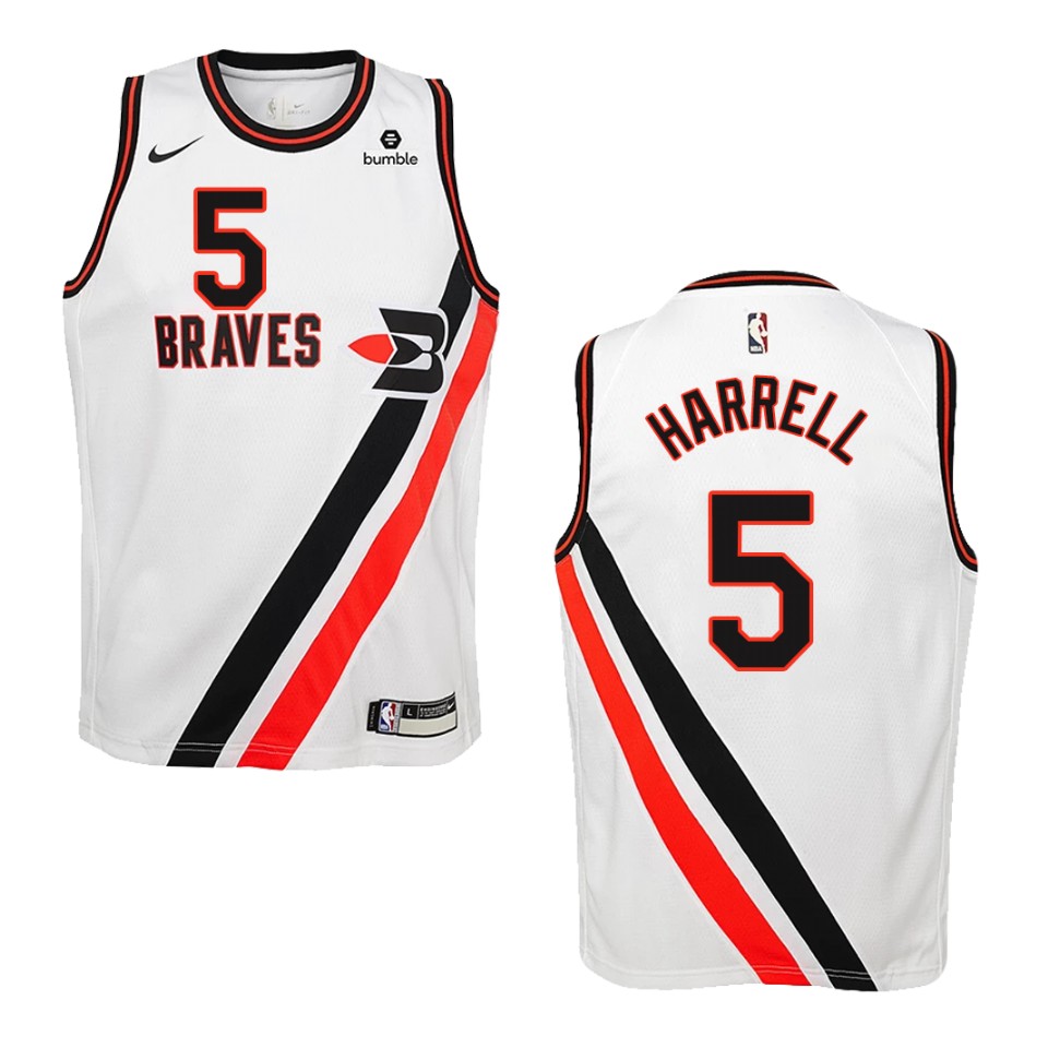 Youth Los Angeles Clippers #5 Montrezl Harrell Hardwood Classics Swingman Basketball Jersey - White