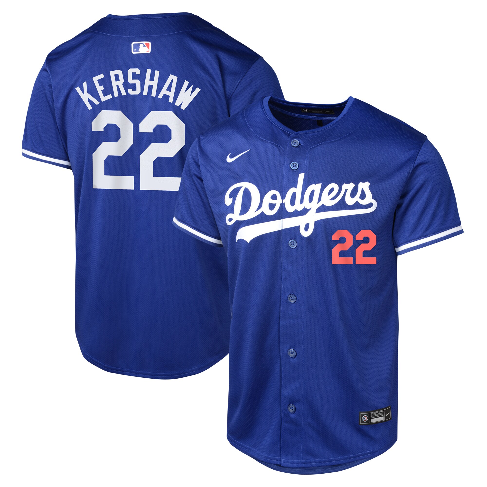 Youth Los Angeles Dodgers Clayton Kershaw Royal Alternate Limited Player Baseball Jersey 