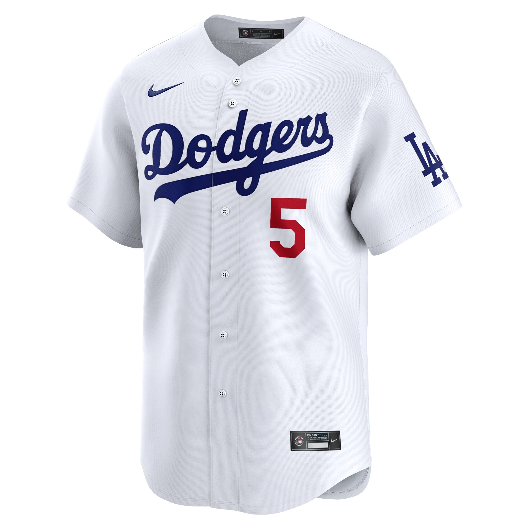 Alternative view of Youth Los Angeles Dodgers Freddie Freeman White Home Limited Player Baseball Jersey 